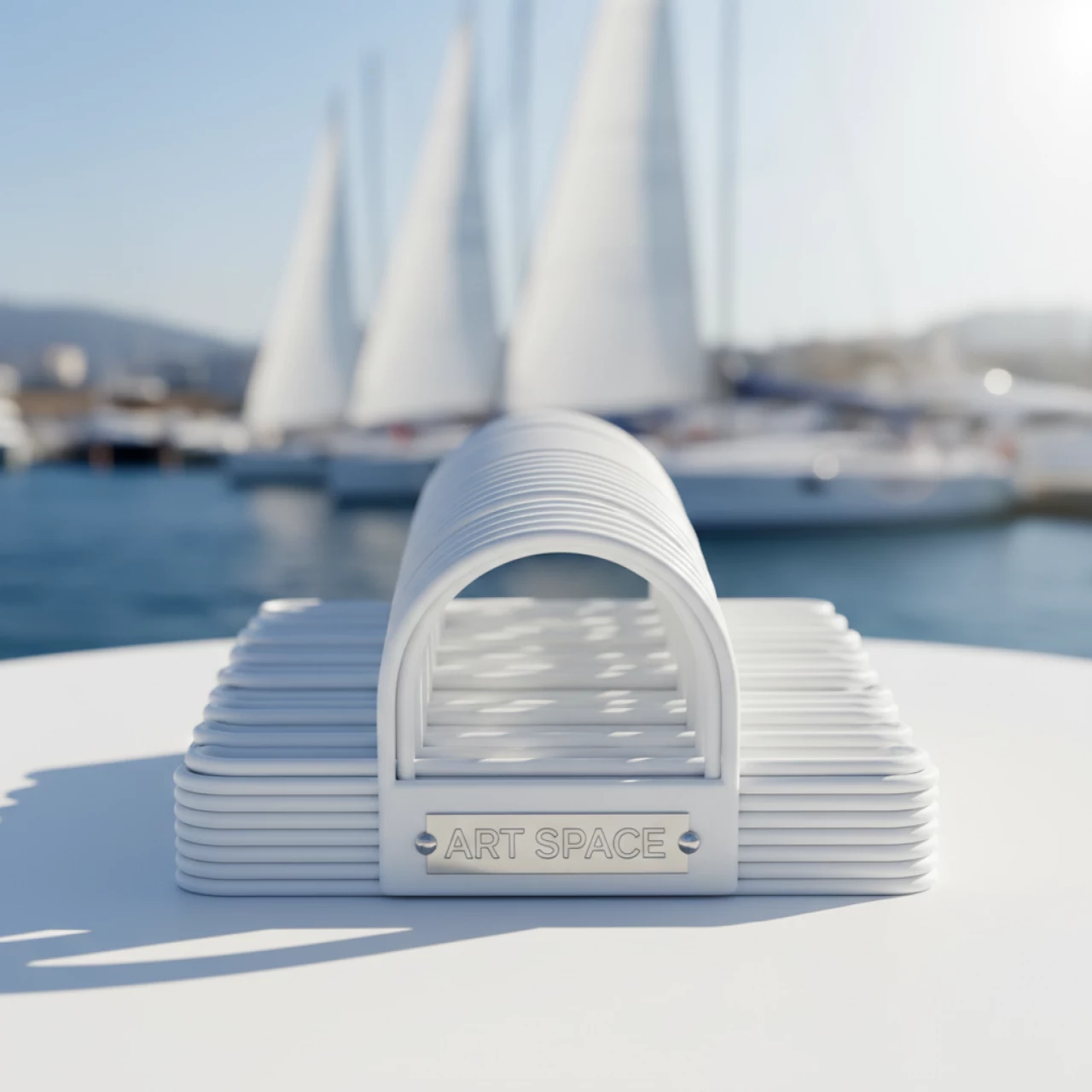 Аренда Ригель для календаря 105 мм 100 белых на парусной регате (Сочи) — ART SPACE