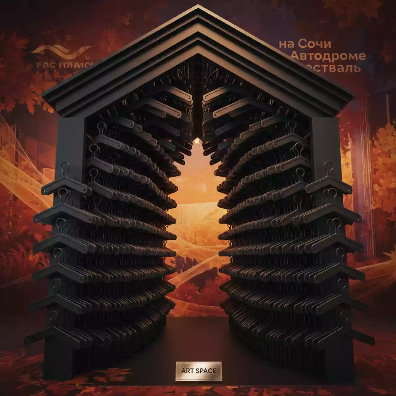 Аренда Ригель для календаря 150 мм 1000 черных на Сочи Автодроме — ART SPACE