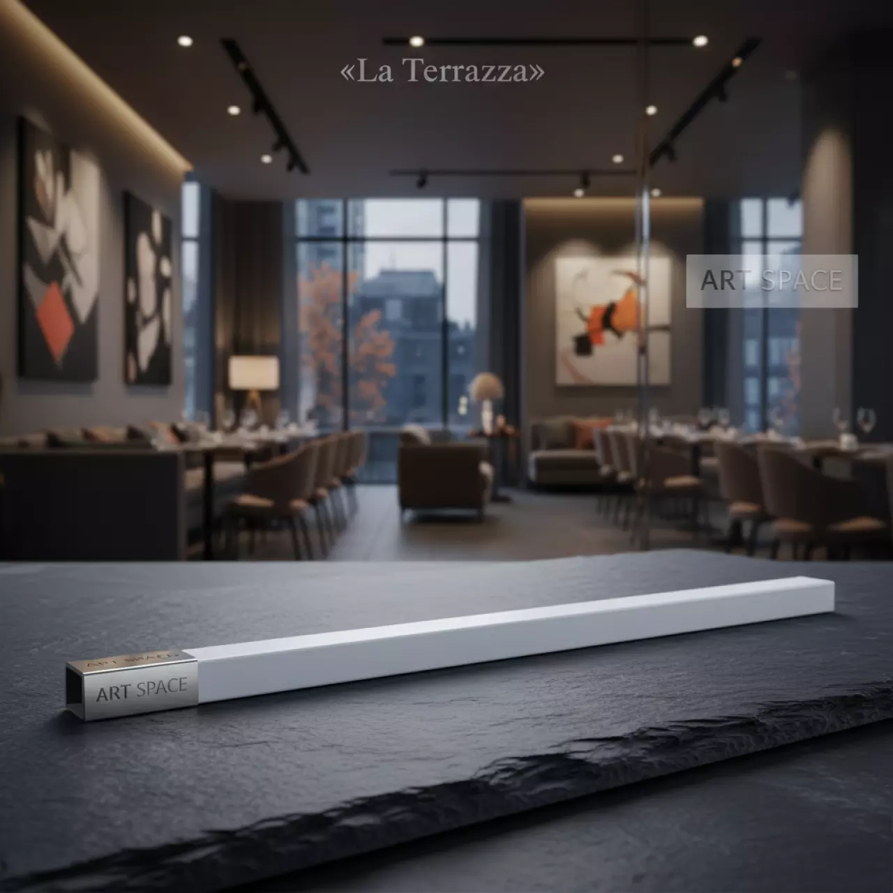Аренда Ригель для календаря 200 мм белый в ресторане «La Terrazza» — ART SPACE