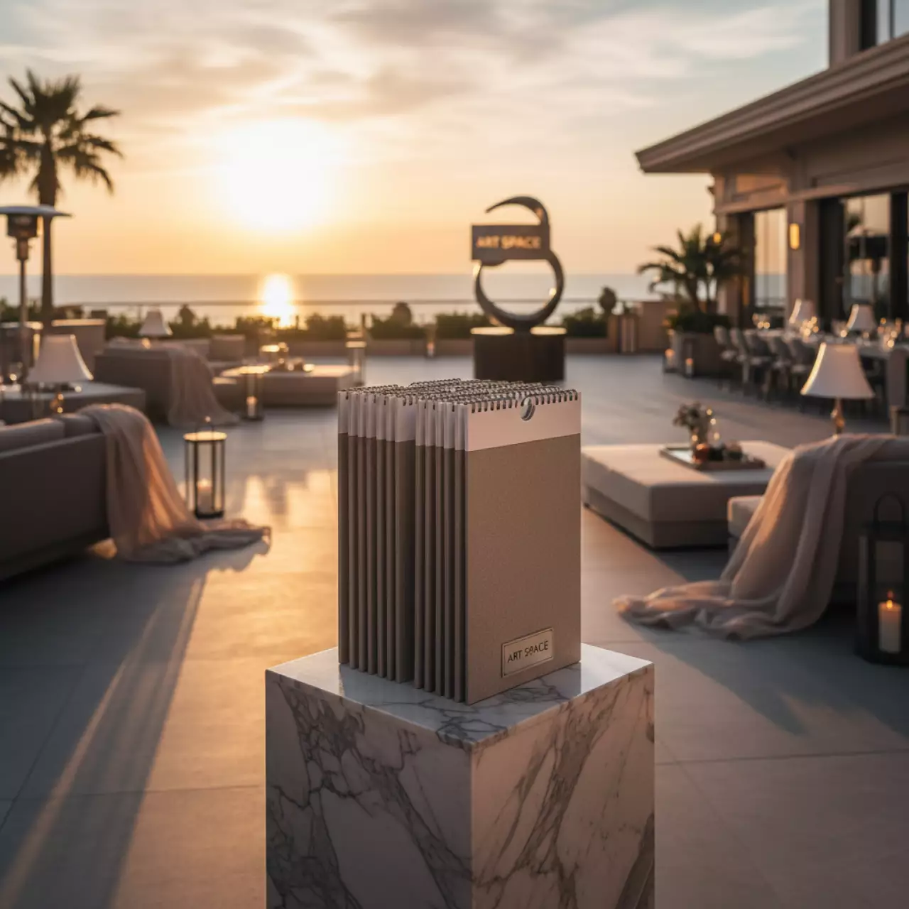 Аренда Ригель для календаря 250 мм 1000 белых в отеле Hyatt Regency Sochi — ART SPACE