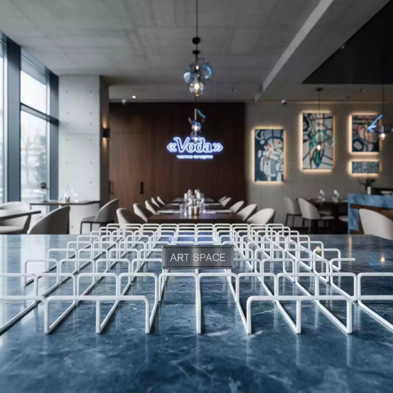 Аренда Ригель для календаря 250 мм белый 100 штук в ресторане «Voda» — ART SPACE