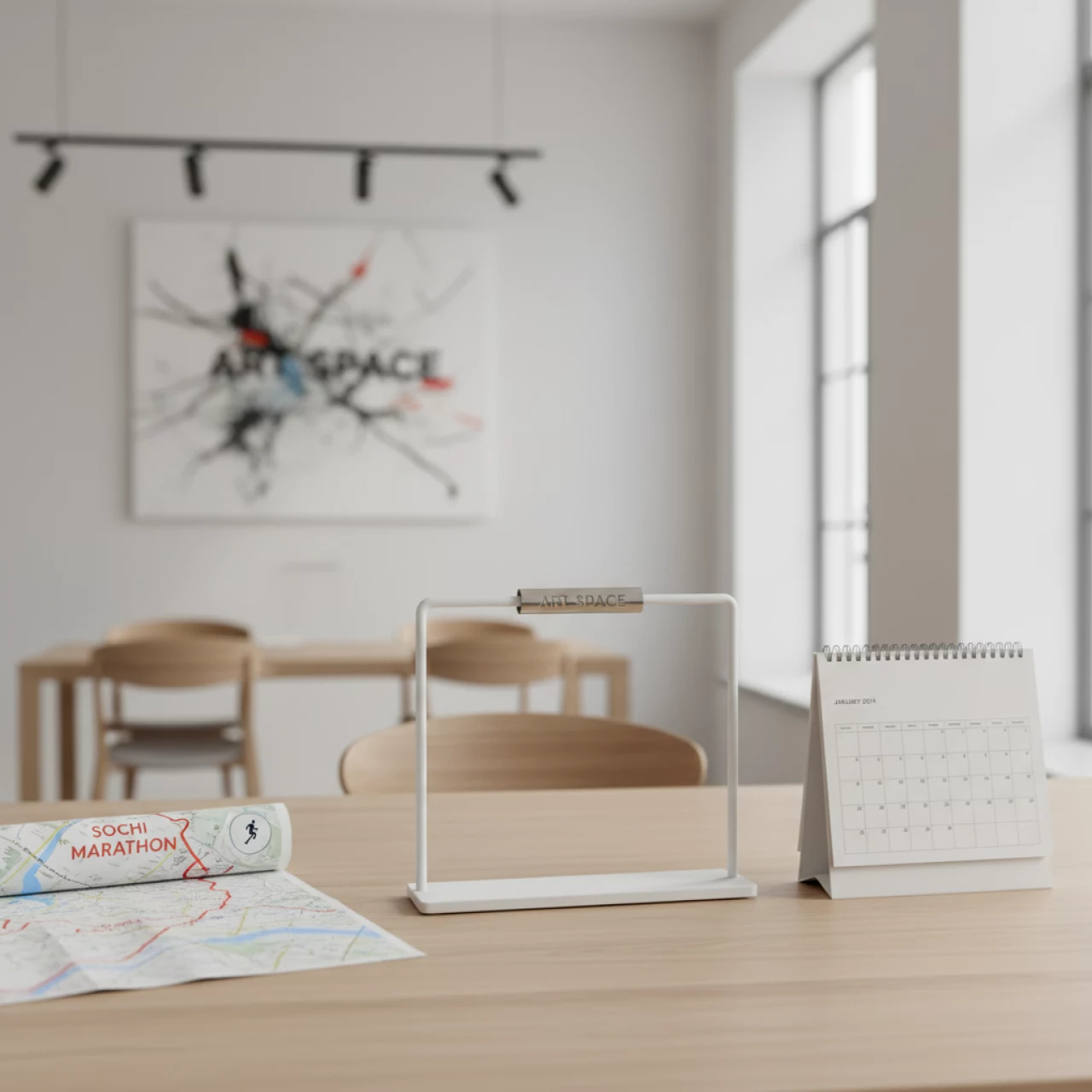 Аренда Ригель для календаря 250 мм белый в Grand Karat Sochi — ART SPACE