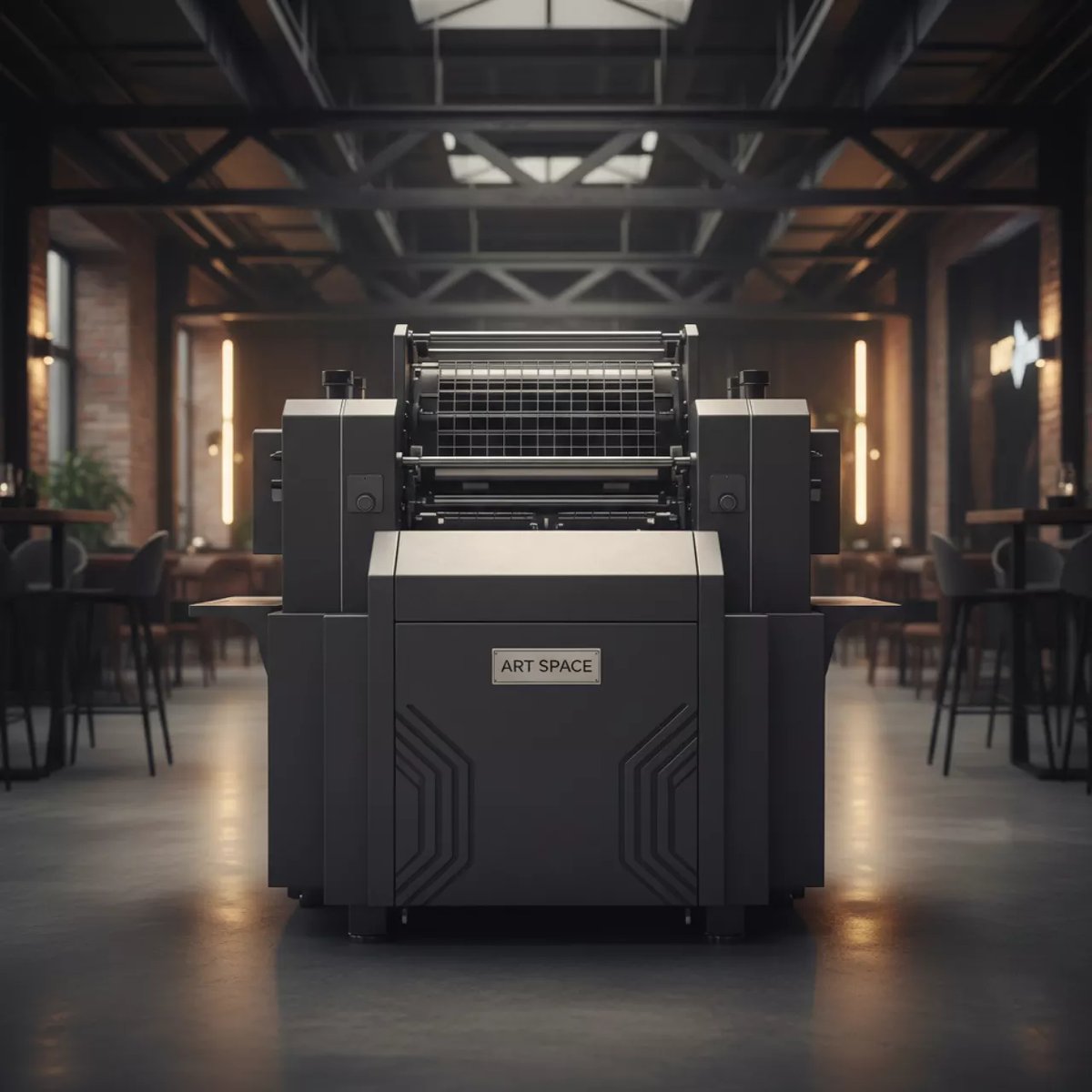 Аренда Ризограф дупликатор Riso A2 S 9181 в ресторане «Voda» — ART SPACE