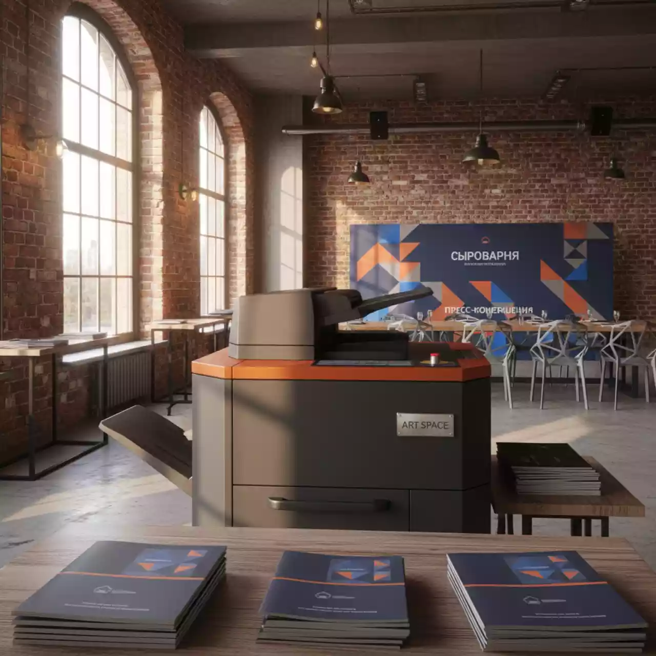 Аренда Ризограф Riso EZ 371 S 7168E в ресторане «Сыроварня» — ART SPACE