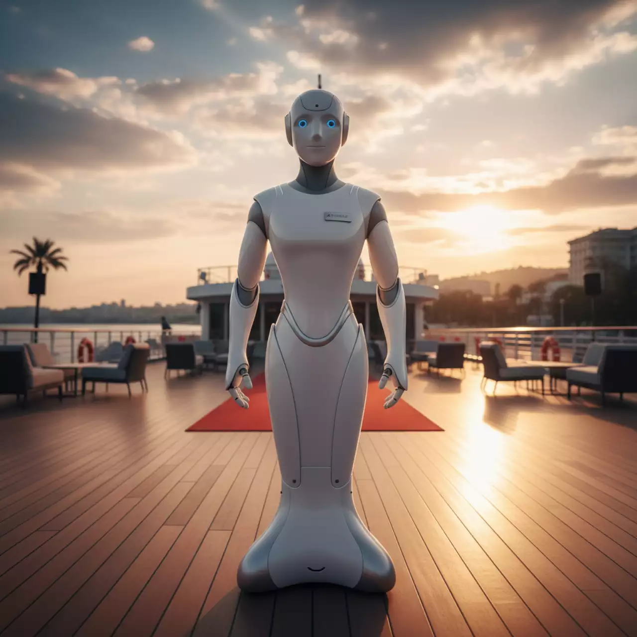 Аренда Робот гуманоид на теплоходе «Дагомыс» — ART SPACE