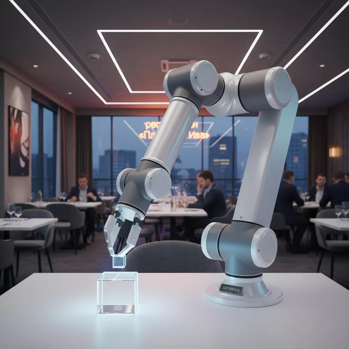 Аренда Робот манипулятор учебный DIGIS SD 1.4.350 в ресторане «Плакучая Ива» — ART SPACE