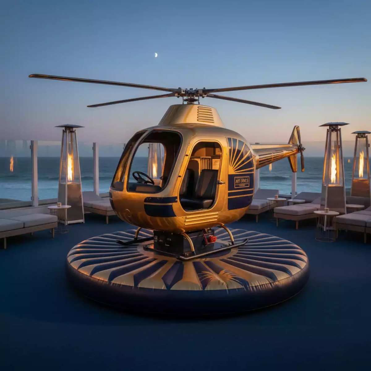 Аренда Родео "Вертолет" в пляжном клубе Del Mar — ART SPACE