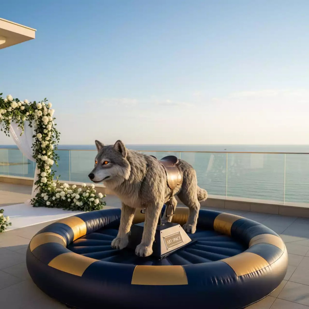 Аренда Родео "Волк" и аттракционы для Масленицы в Pullman Sochi Centre — ART SPACE