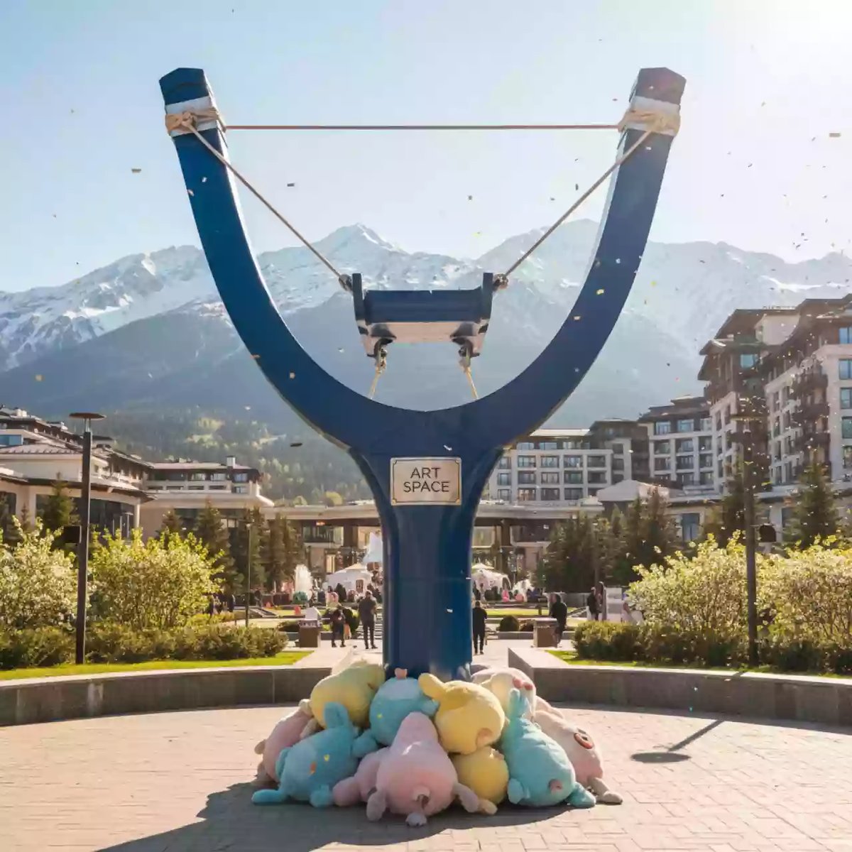 Аренда Рогатка Летающие птицы в Rixos Krasnaya Polyana — ART SPACE