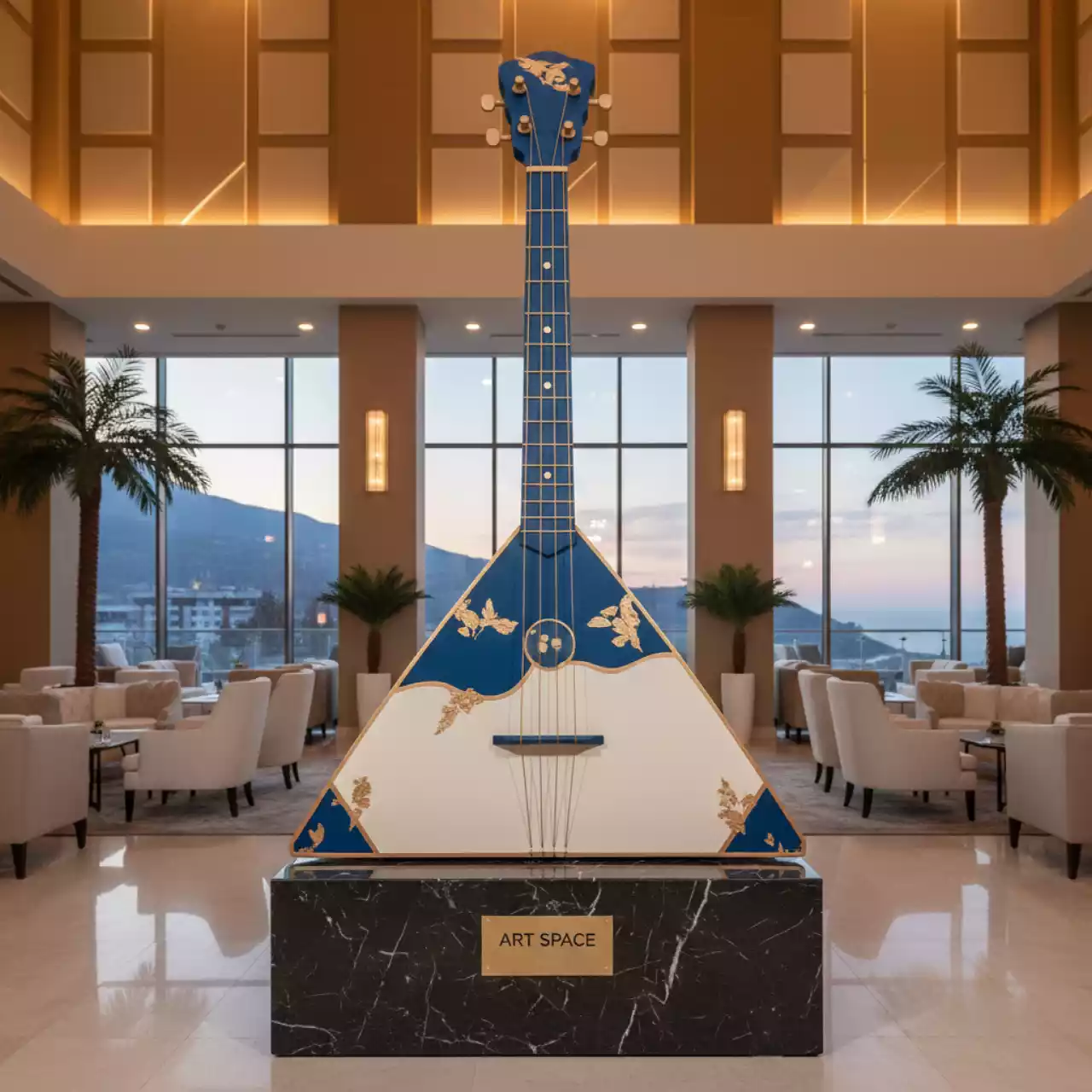 Аренда Ростовая фигура балалайка большая в Grand Karat Sochi — ART SPACE