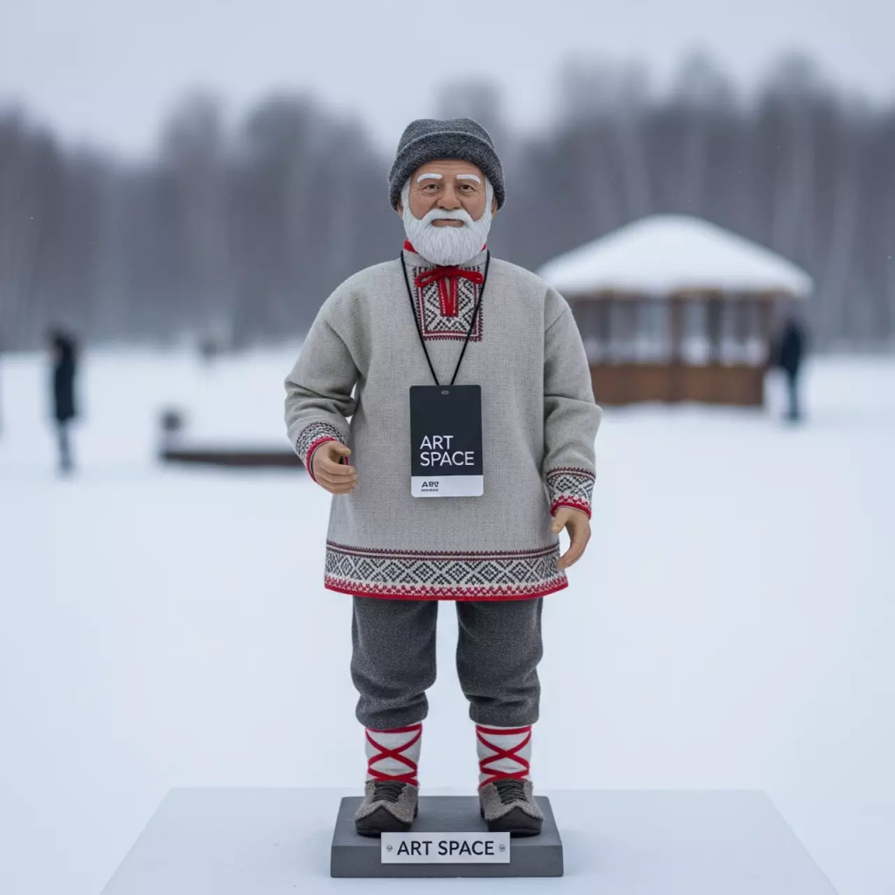 Аренда ростовая фигура дедушка в этно-парке «Моя Россия» — ART SPACE