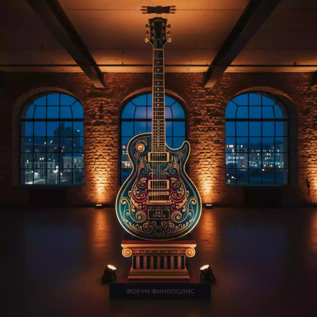 Аренда Ростовая фигура электрогитара в лофте «Студия 21» — ART SPACE