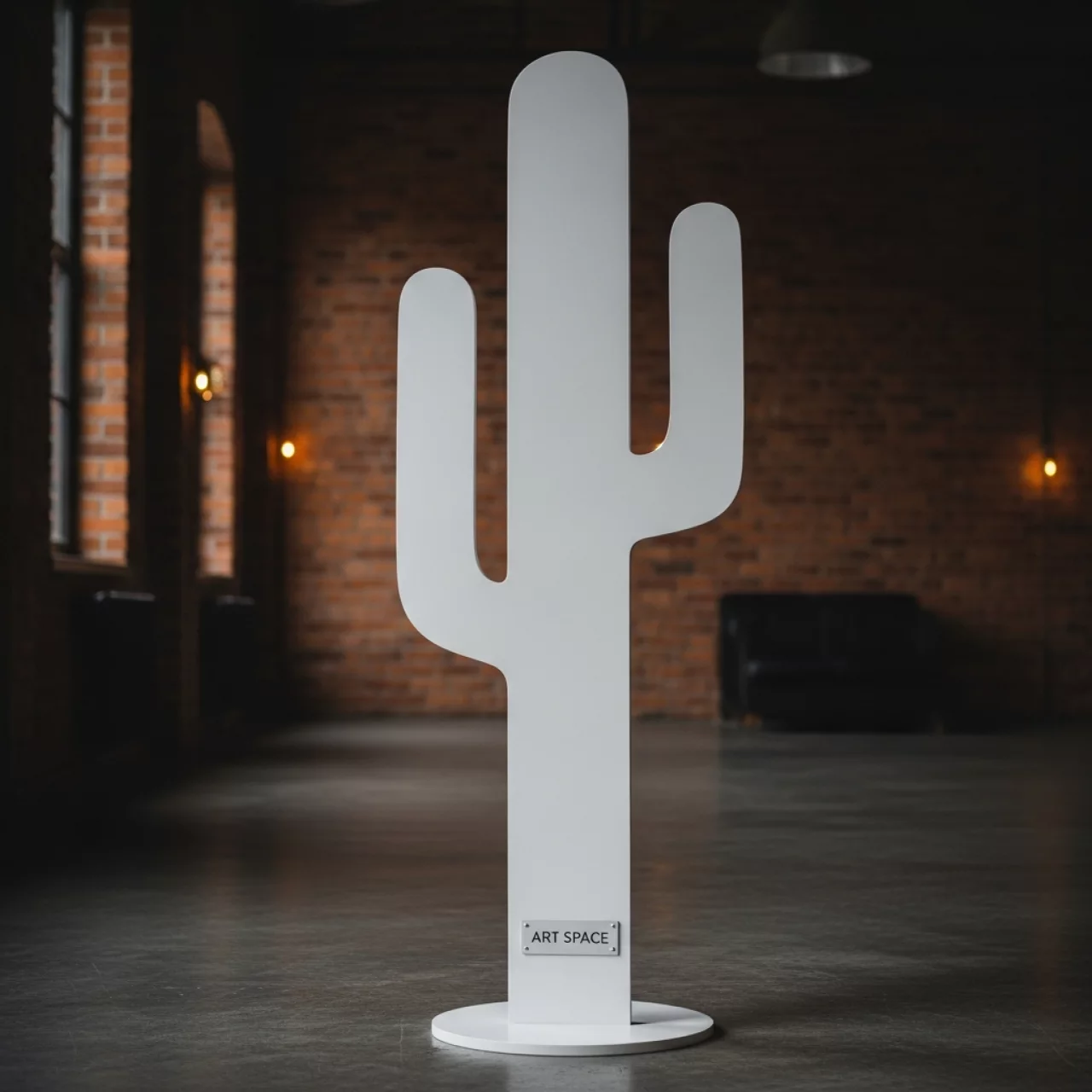 Аренда Ростовая фигура кактус плоский 150 см в санатории «Заполярье» — ART SPACE