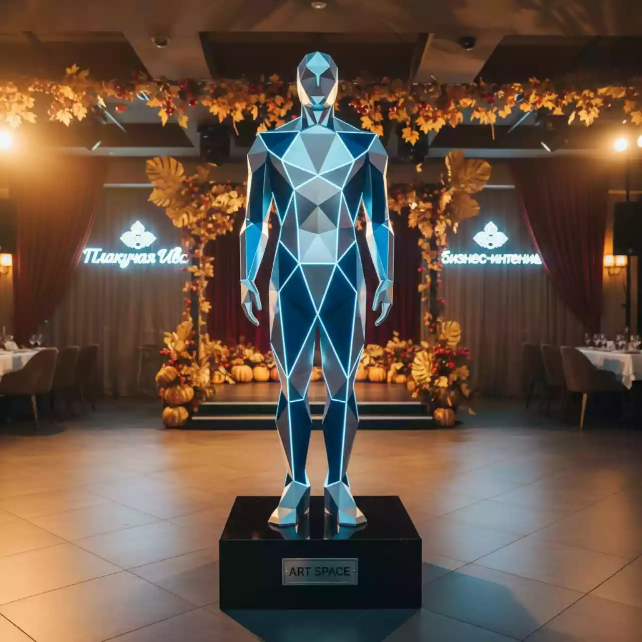 Аренда Ростовая фигура "Оскар" объемная в ресторане «Плакучая Ива» — ART SPACE