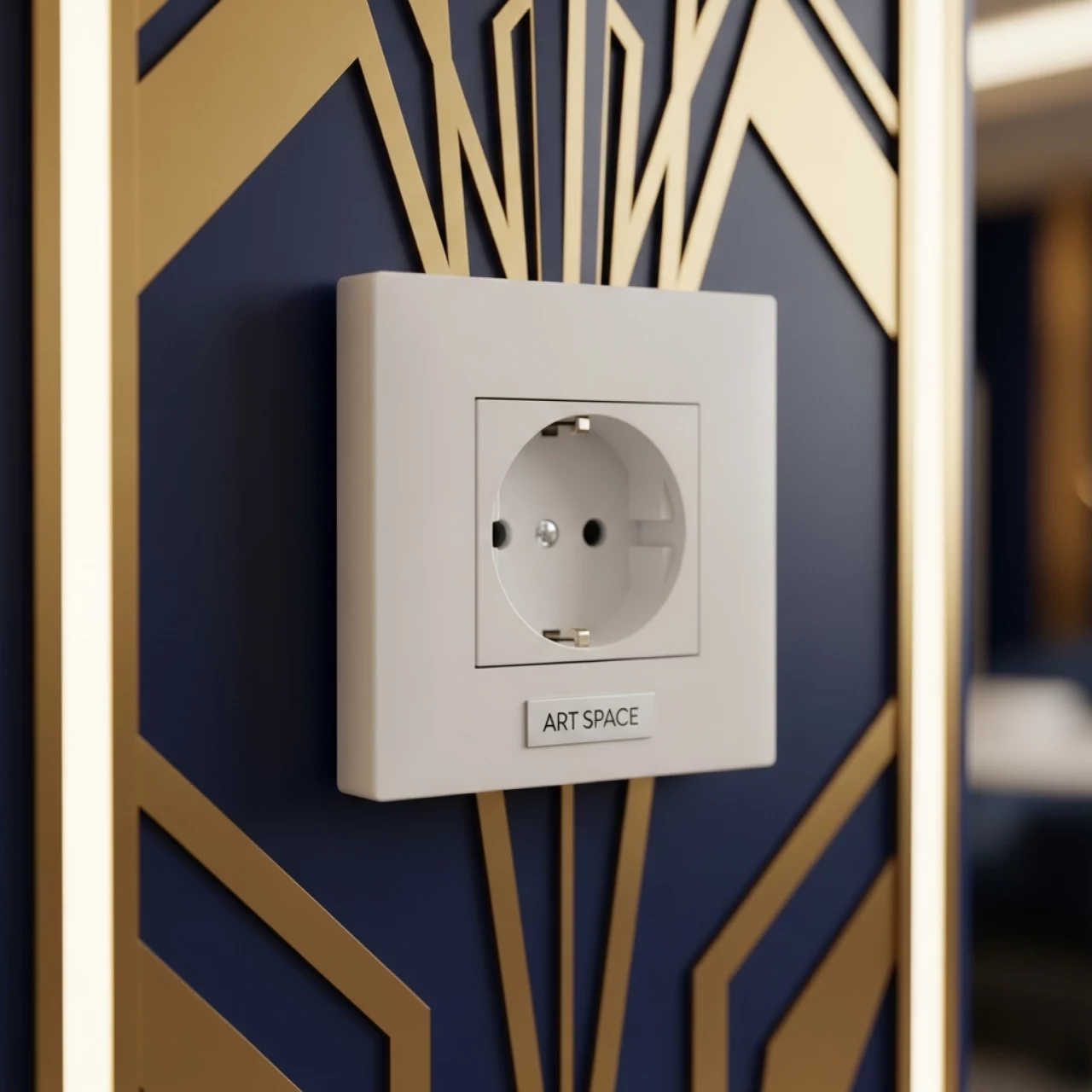 Аренда Розетка с заземлением без рамки белая Schneider Electric Атлас Дизайн в гранд-отеле «Жемчужина» — ART SPACE