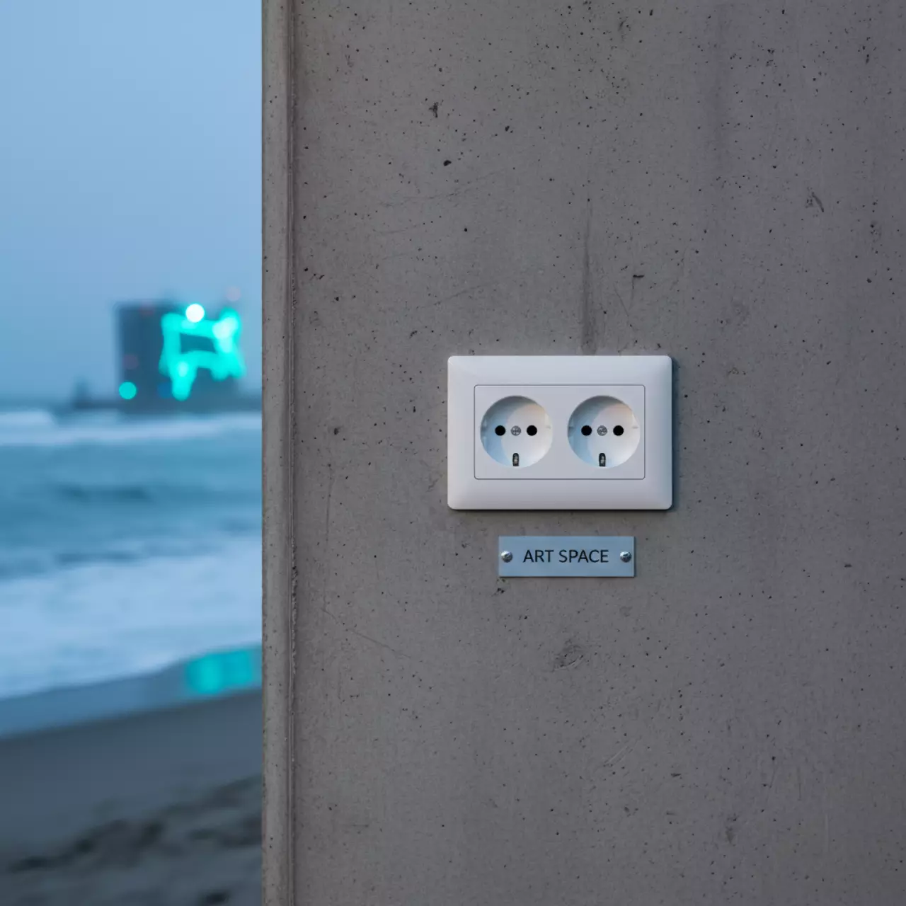 Аренда Розетка с заземлением на 2 модуля белая IEK Праймер на пляже «Маяк» — ART SPACE