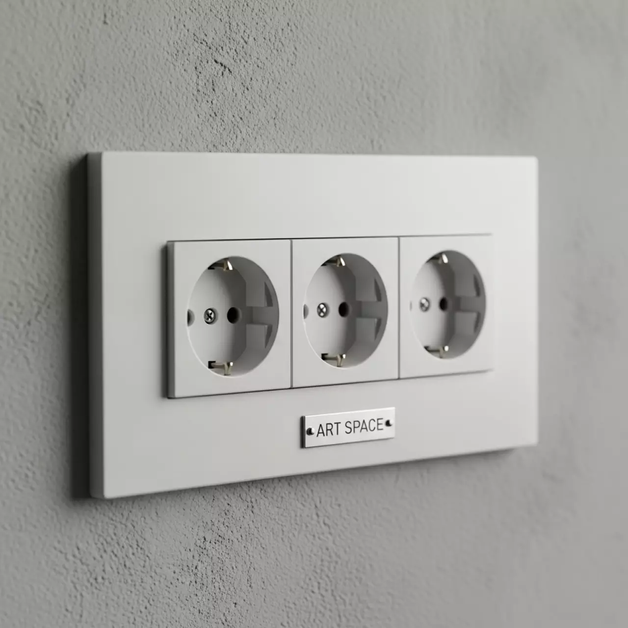Аренда Розетка тройная Schneider Electric Бланка с заземлением белая в ресторане «Паруса» — ART SPACE