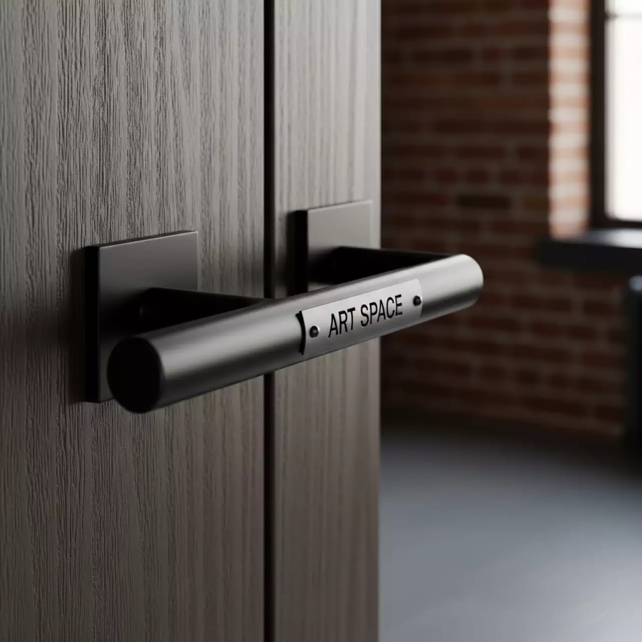 Аренда Ручка мебельная торцевая HEXI C 192 мм L 225 мм антрацит в Delta Sirius — ART SPACE