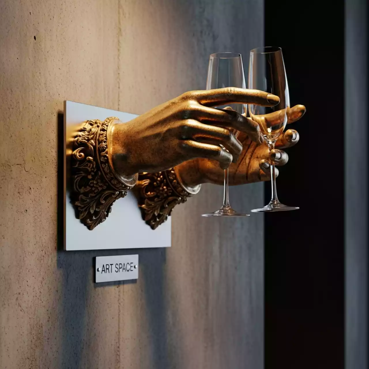 Аренда Руки с шампанским Барокко в Mercure Сочи Центр — ART SPACE