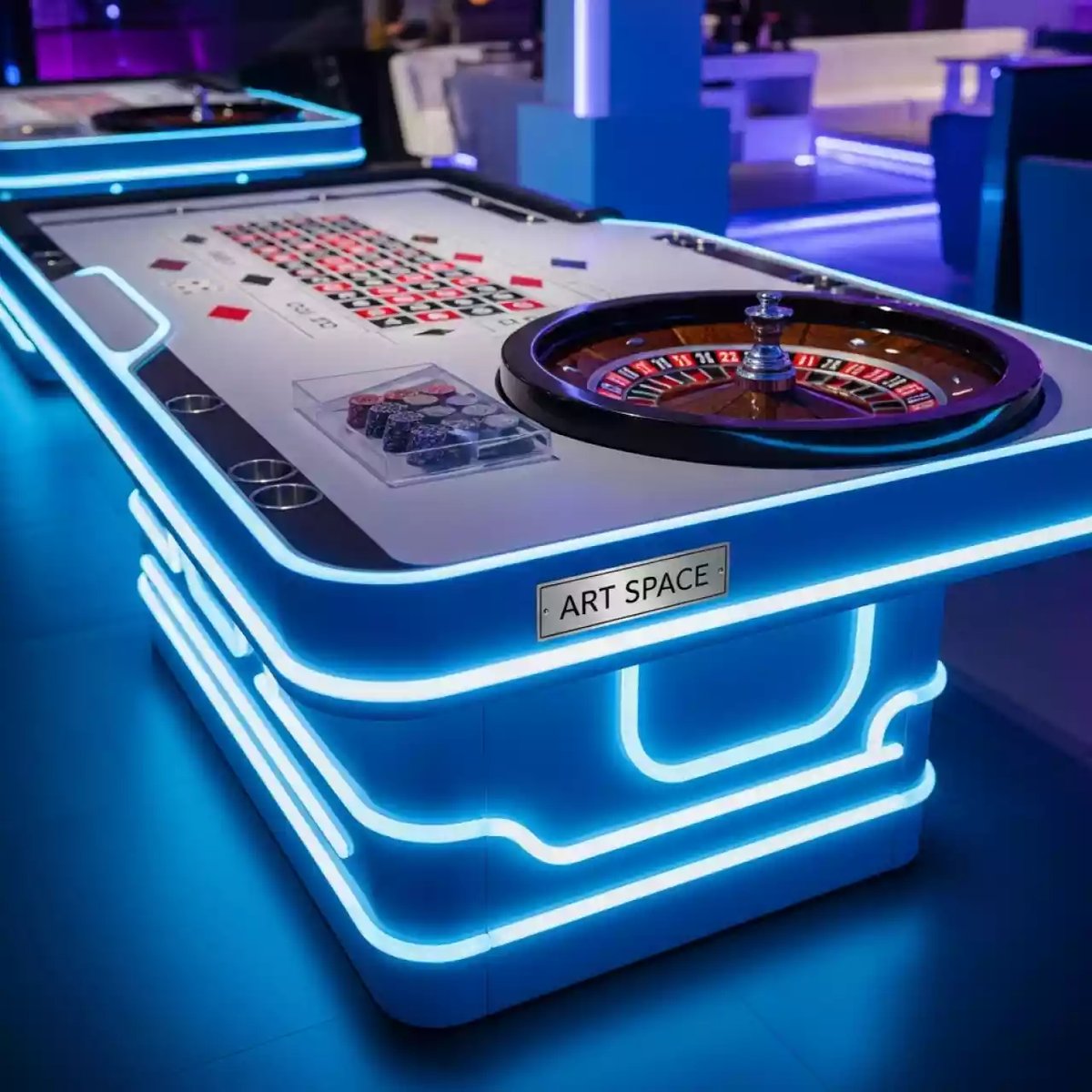 Аренда Рулетка ПВХ с подсветкой и картами в санатории «Октябрьский» — ART SPACE