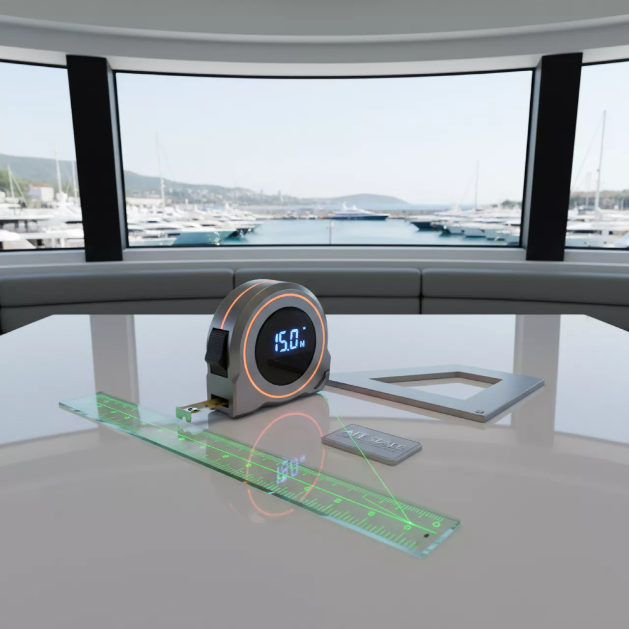 Аренда Рулетки линейки угольники на VIP теплоходе (Морпорт Сочи) — ART SPACE