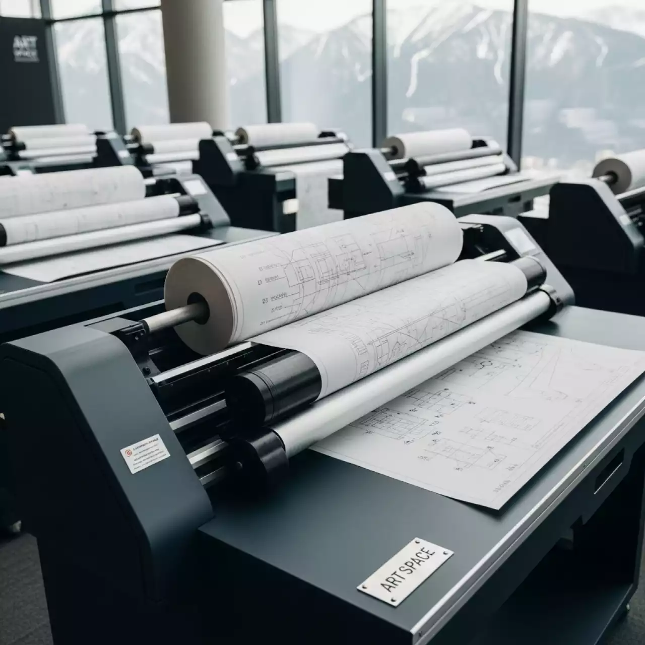 Аренда Рулонная бумага без покрытия Oce Standard Paper IJM021 90 г м² 610х50 м 3 рулона в Radisson Hotel Rosa Khutor — ART SPACE