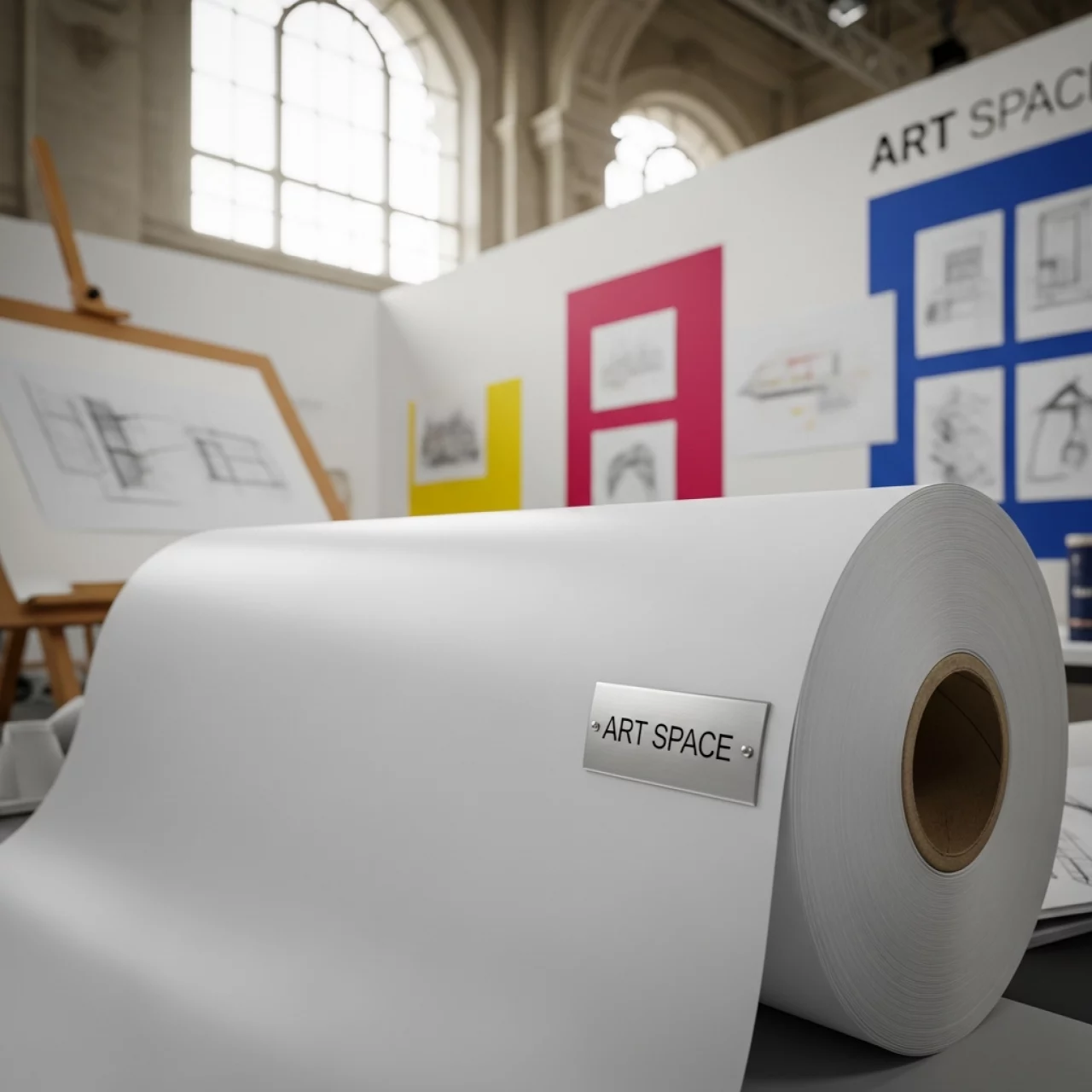 Аренда Рулонная бумага без покрытия Xerox InkJet Monochrome 80 г м² 914х50 м на арене «Фишт» — ART SPACE