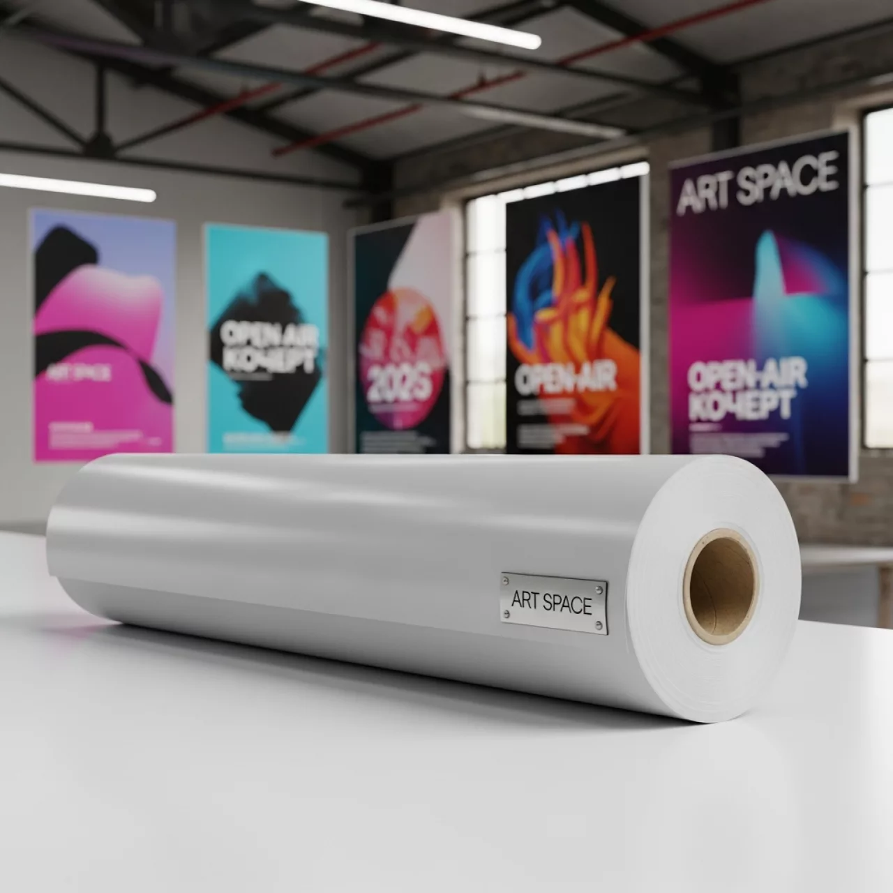 Аренда Рулонная бумага для плоттера Canon Satin Photo Paper PEFC 200 гр м2 432x30 м в лофте «Студия 21» — ART SPACE