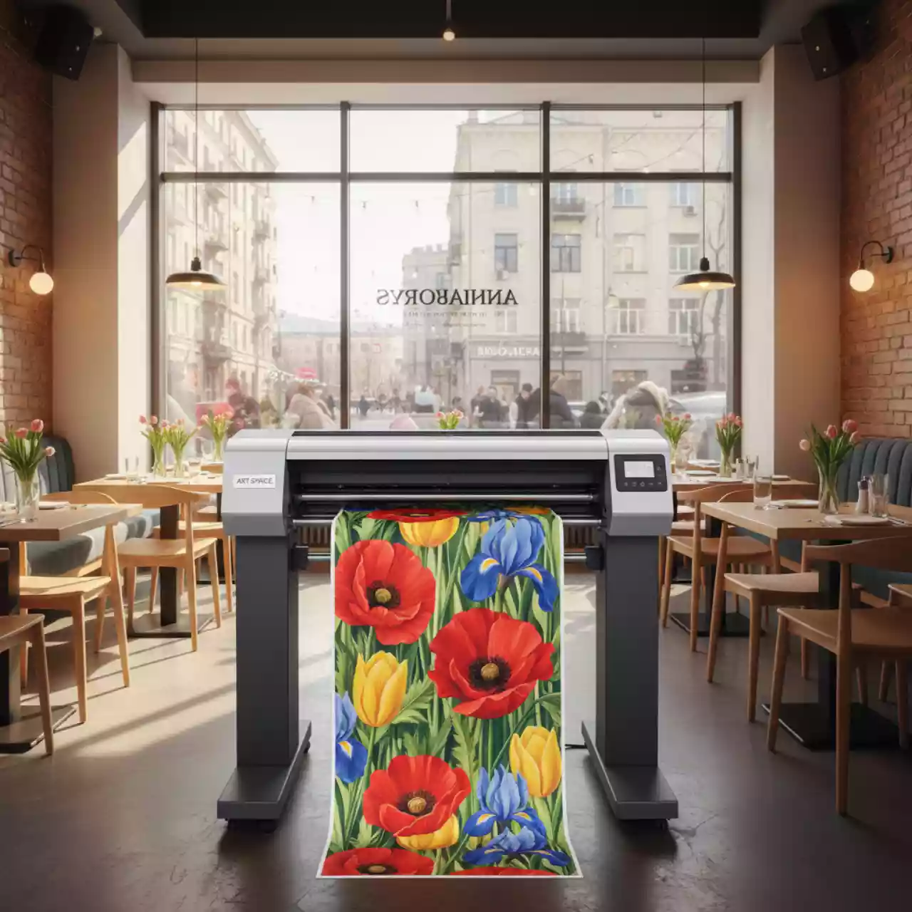 Аренда Рулонная бумага для плоттера с покрытием Canon Satin Photo Paper PEFC в ресторане «Сыроварня» — ART SPACE