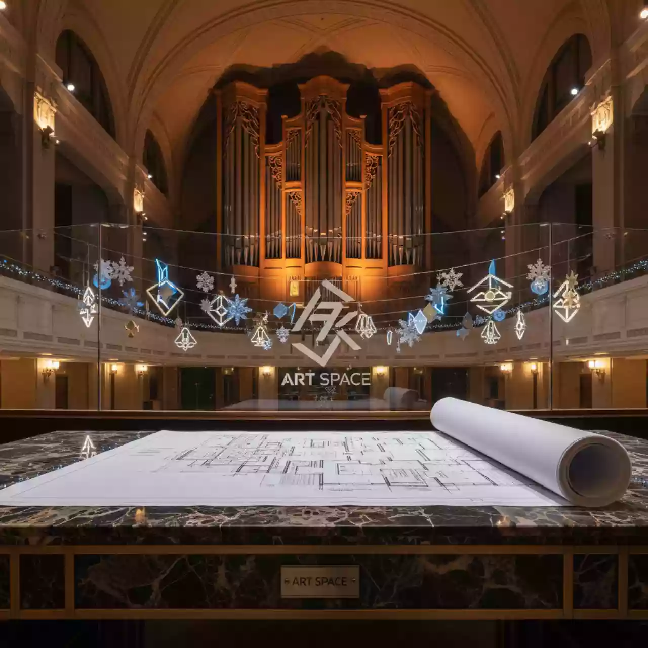 Аренда Рулонная инженерная бумага Lomond XL CAD&GIS Paper 80 г м² 0,610х45 м в Зале органной и камерной музыки — ART SPACE