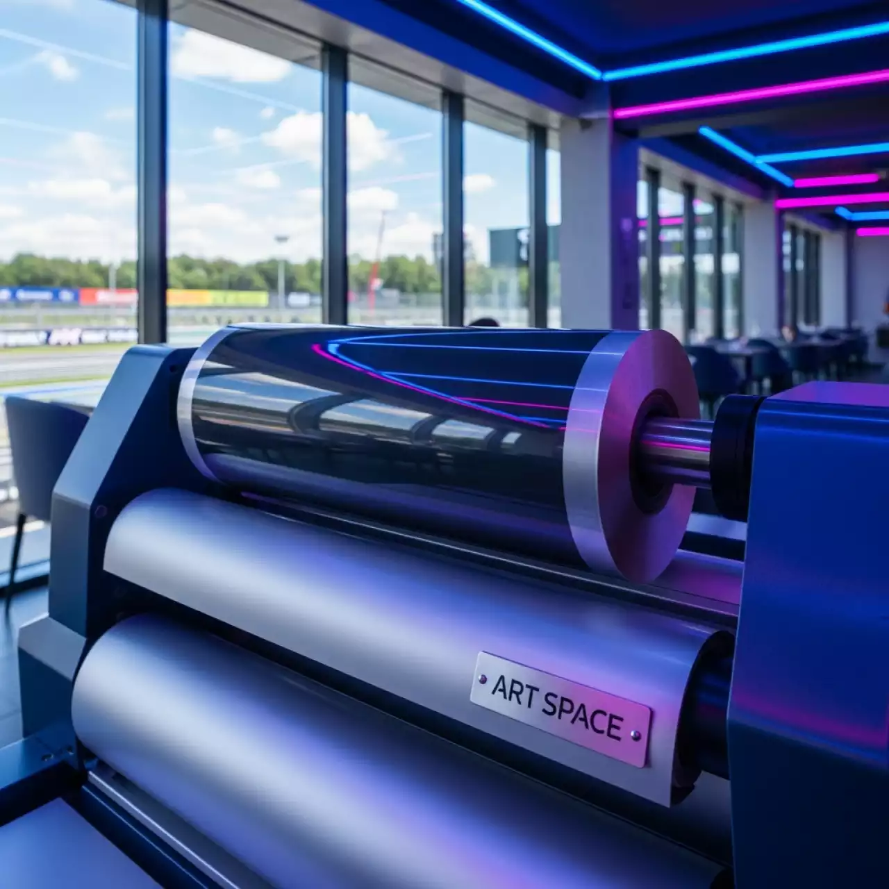 Аренда Рулонная пленка для горячего ламинирования глянцевая 25 мкм 457 мм 200 м 1,25 мм в ресторане «La Terrazza» — ART SPACE