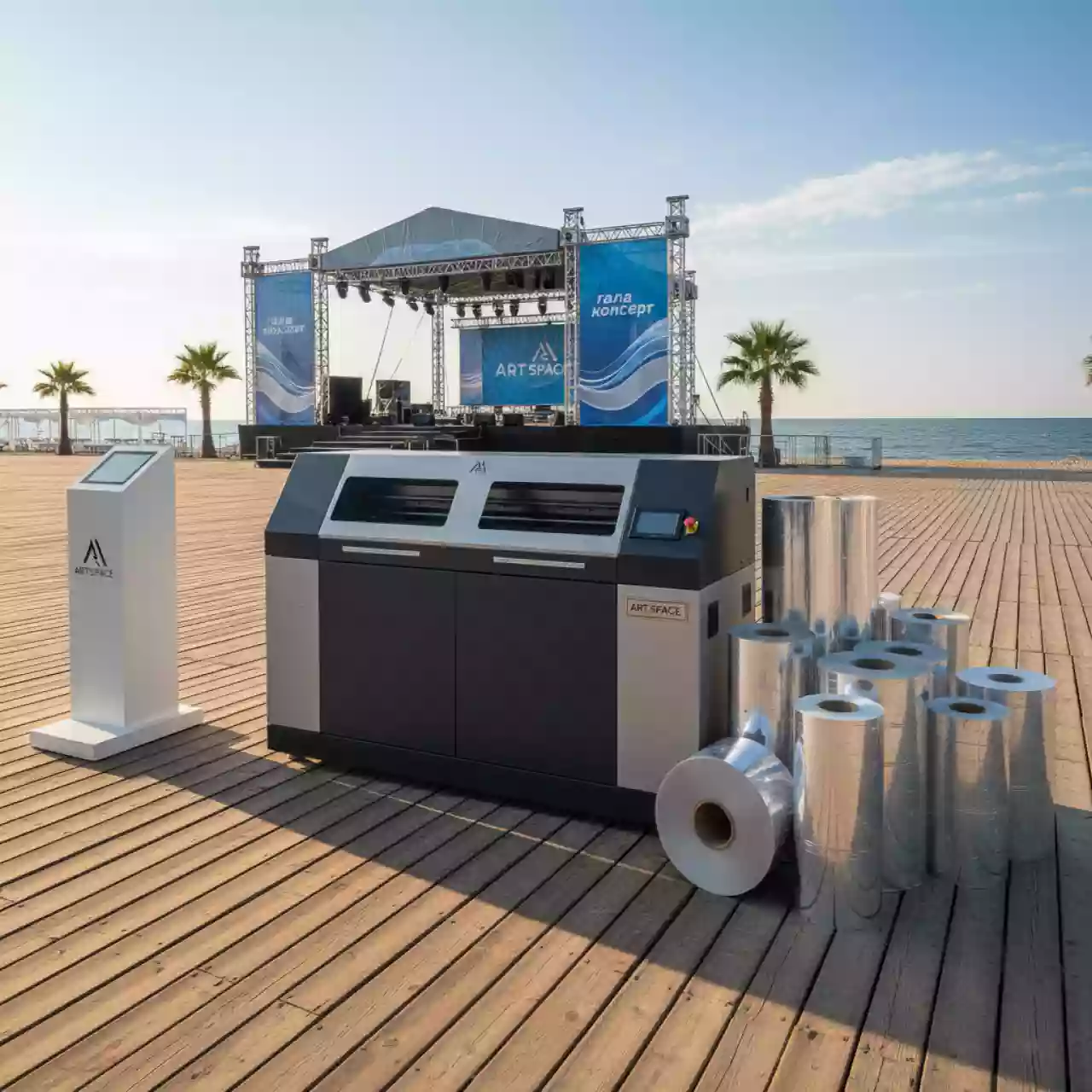 Аренда Рулонная пленка для печати Epson Crystal Clear Film 150 г м² 432x30,5 м 76,2 мм на пляже «Маяк» — ART SPACE