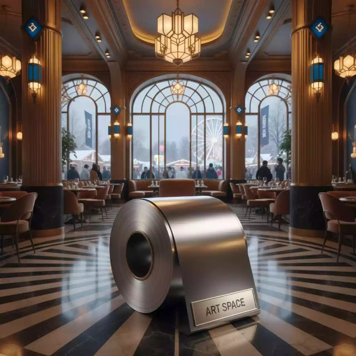 Аренда Рулонная пленка для печати Epson MetallicProof Film 184 г м² 610x30,5 м 76 мм в ресторане «D.O.M» — ART SPACE