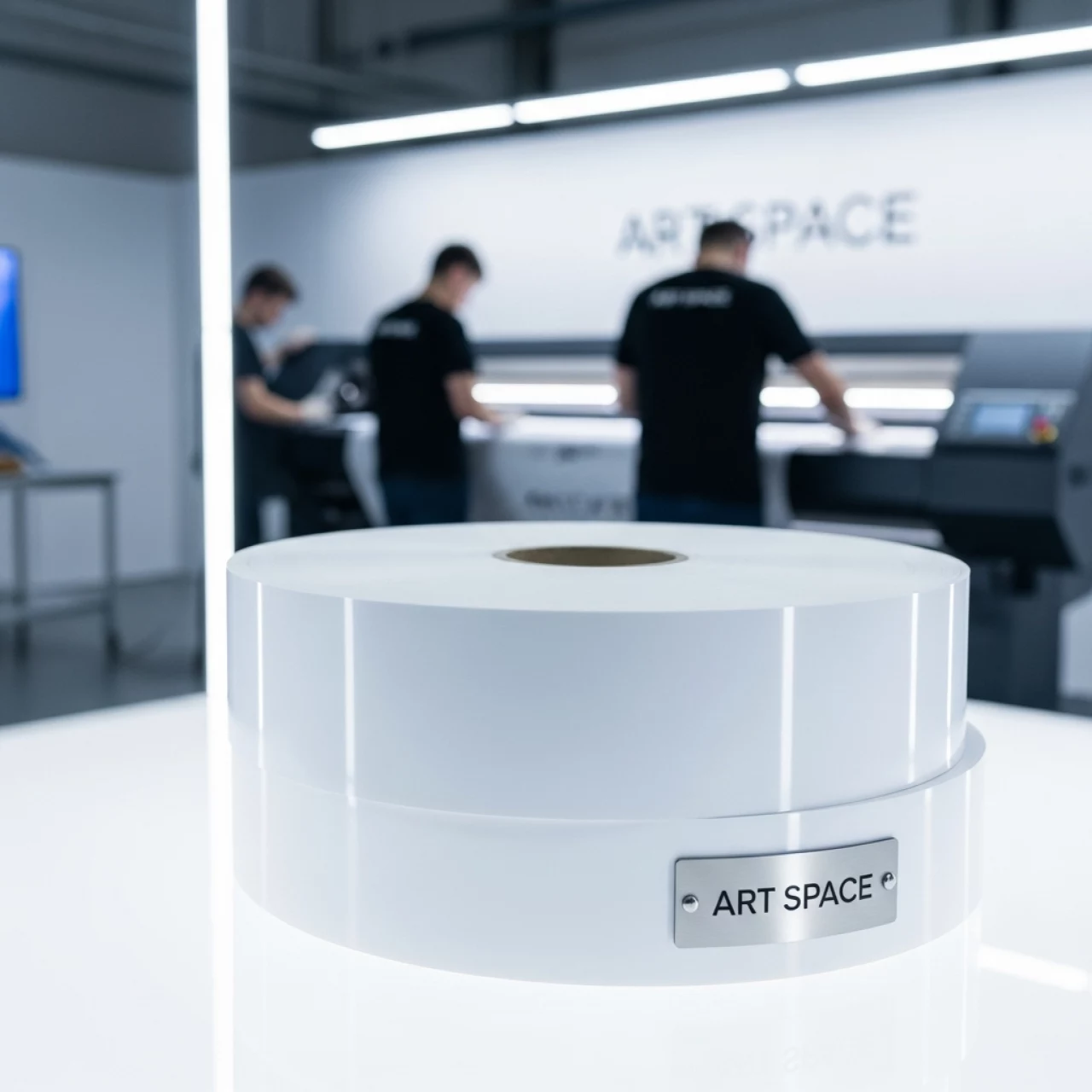 Аренда Рулонная пленка для печати Saviar 80 мкм белая глянцевая 1,27x50 м в Ледовом дворце «Айсберг» — ART SPACE