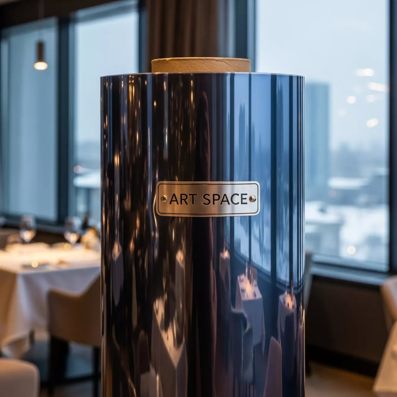 Аренда Рулонная пленка Saviar 80 мкм прозрачная глянцевая в ресторане «Паруса» — ART SPACE