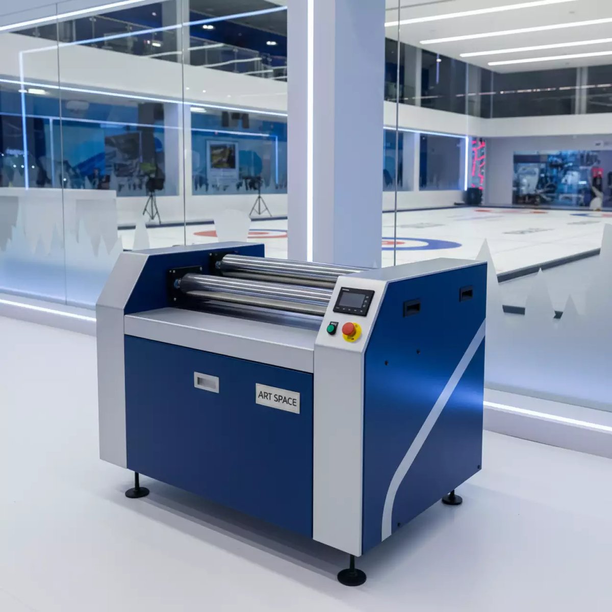 Аренда Рулонный ламинатор GMP QTOPIC 380F в Керлинговом центре «Ледяной куб» — ART SPACE