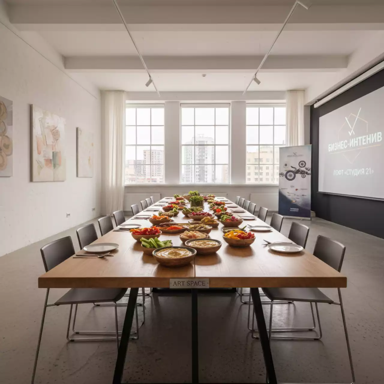 Аренда С хумусом и овощами в лофте «Студия 21» — ART SPACE