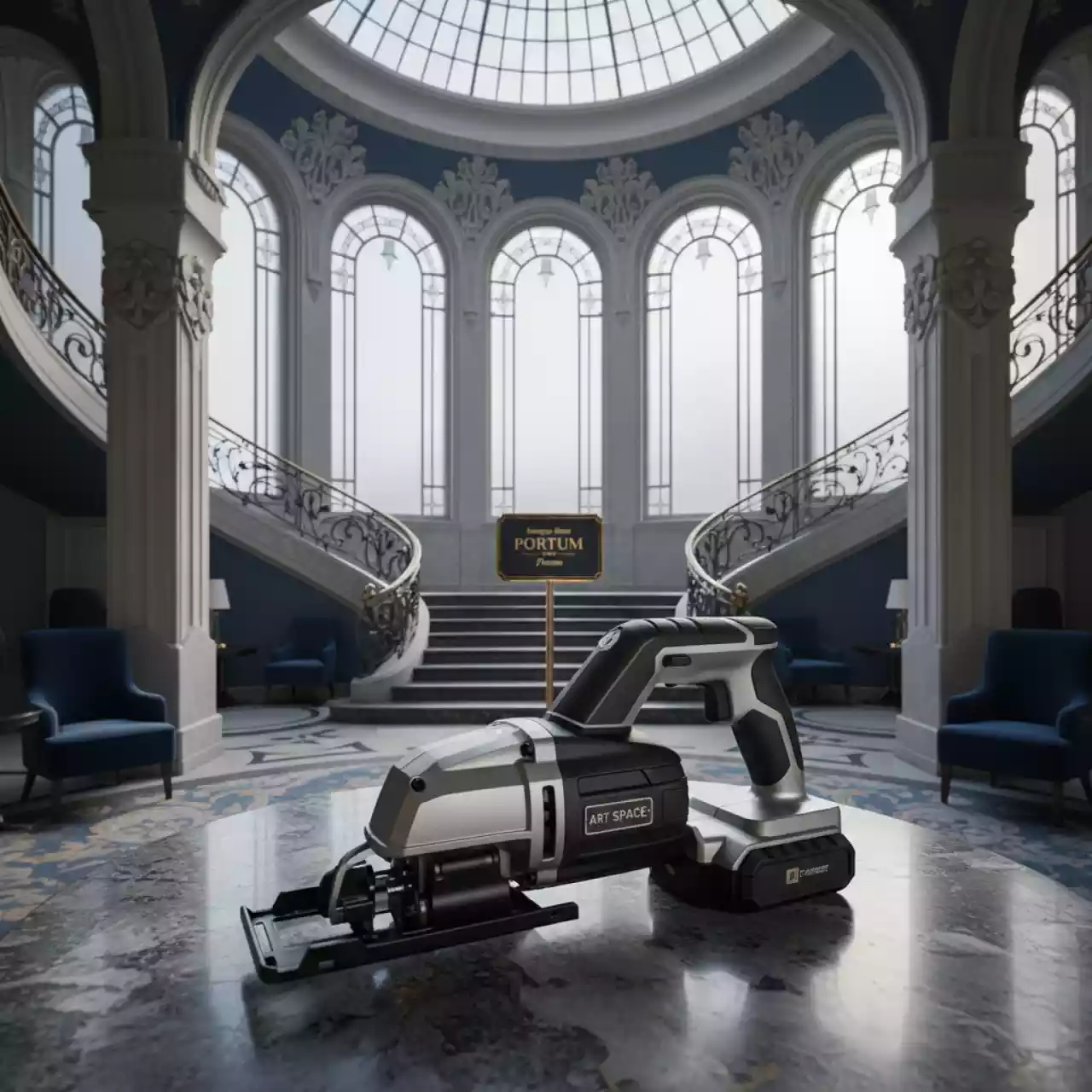 Аренда Сабельная пила аккумуляторная бесщеточная DORN PRO DPRPSBL 18 в Boutique Hotel PORTUM 1905 — ART SPACE