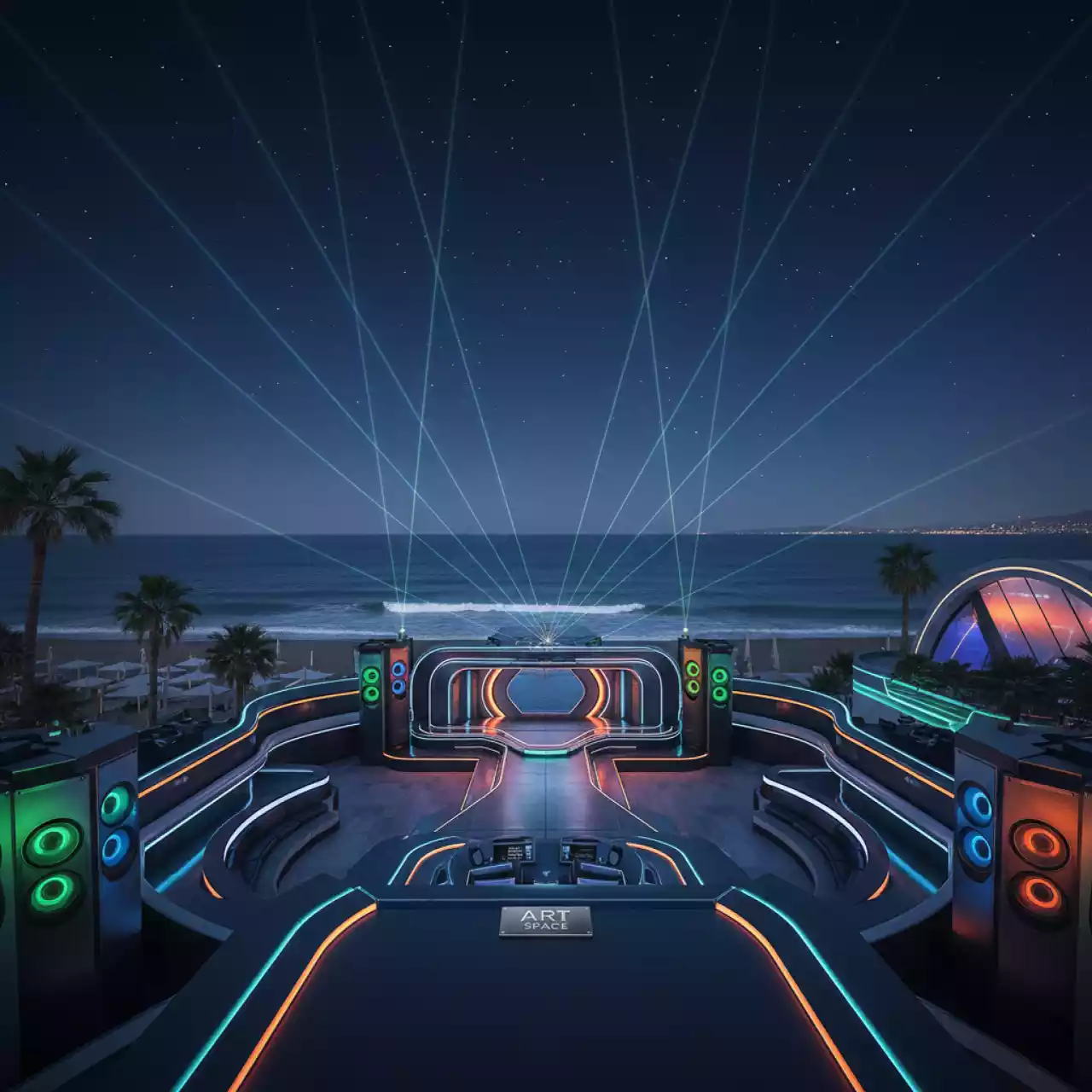 Аренда Сабвуферы для концерта в пляжном комплексе VinoGrad — ART SPACE