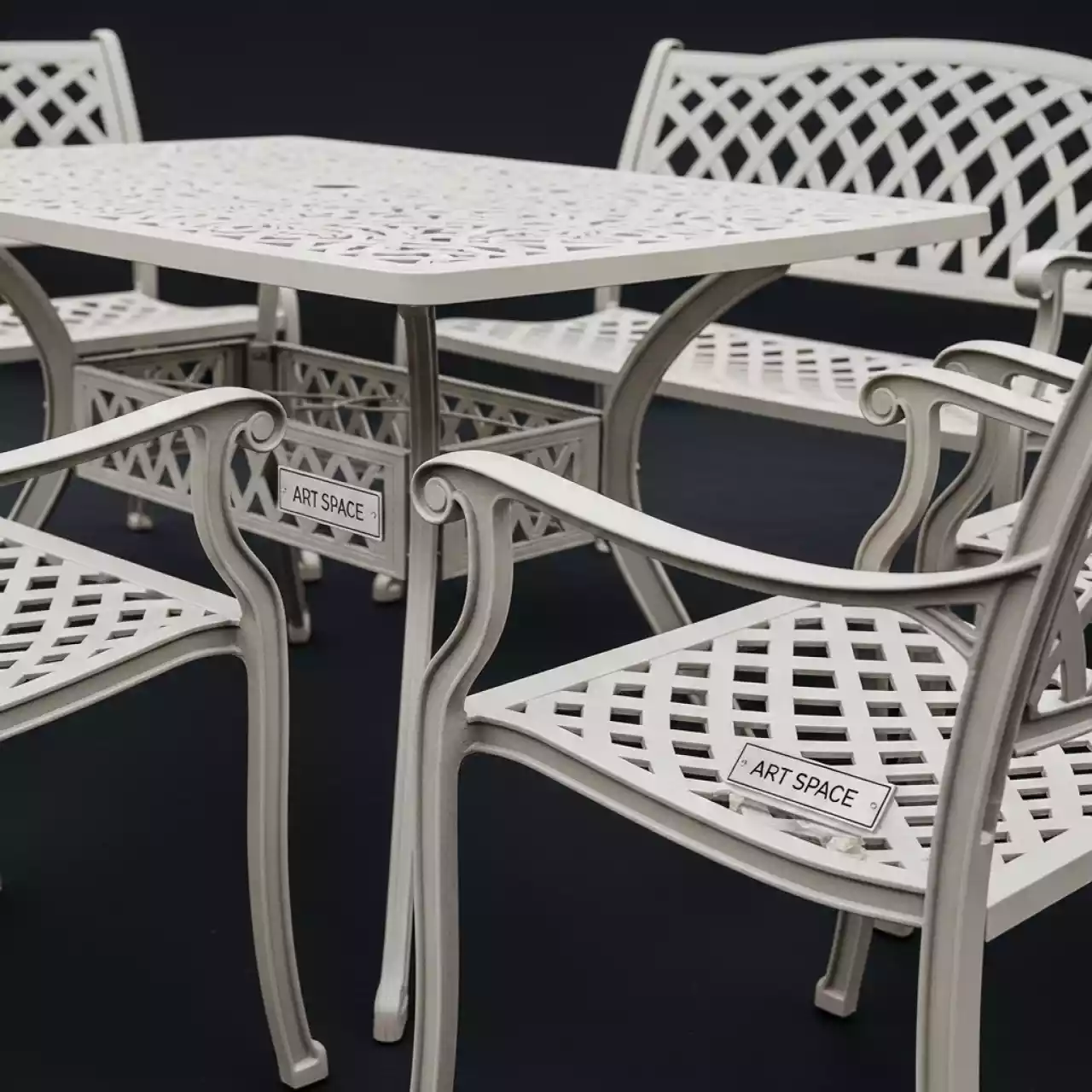 Аренда Садовой мебели из литого алюминия RDT 054 10 RCC 054W в ледовом дворце «Большой» — ART SPACE