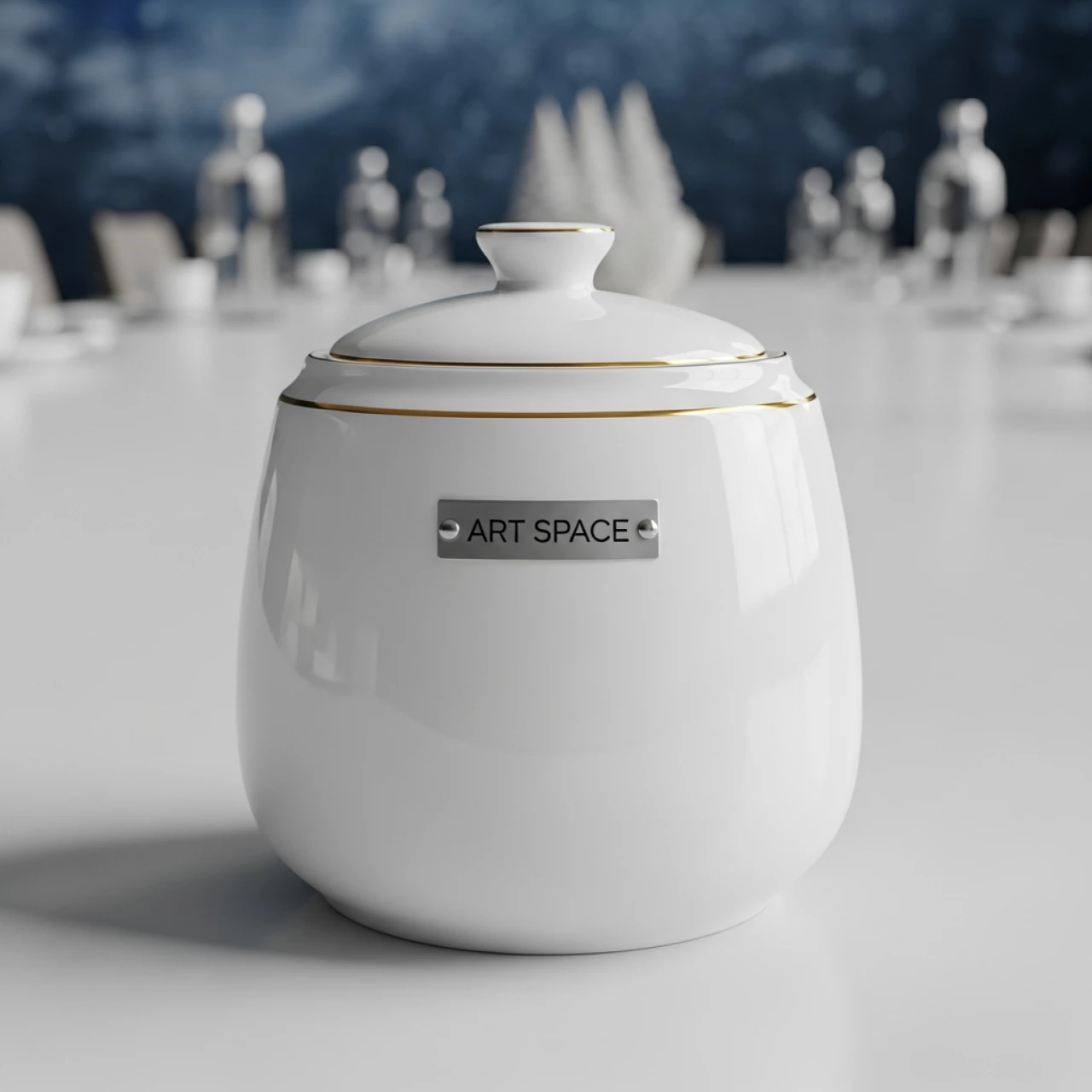 Аренда Сахарница Джорджия Gold белая 250 мл в комплексе Sea Galaxy — ART SPACE