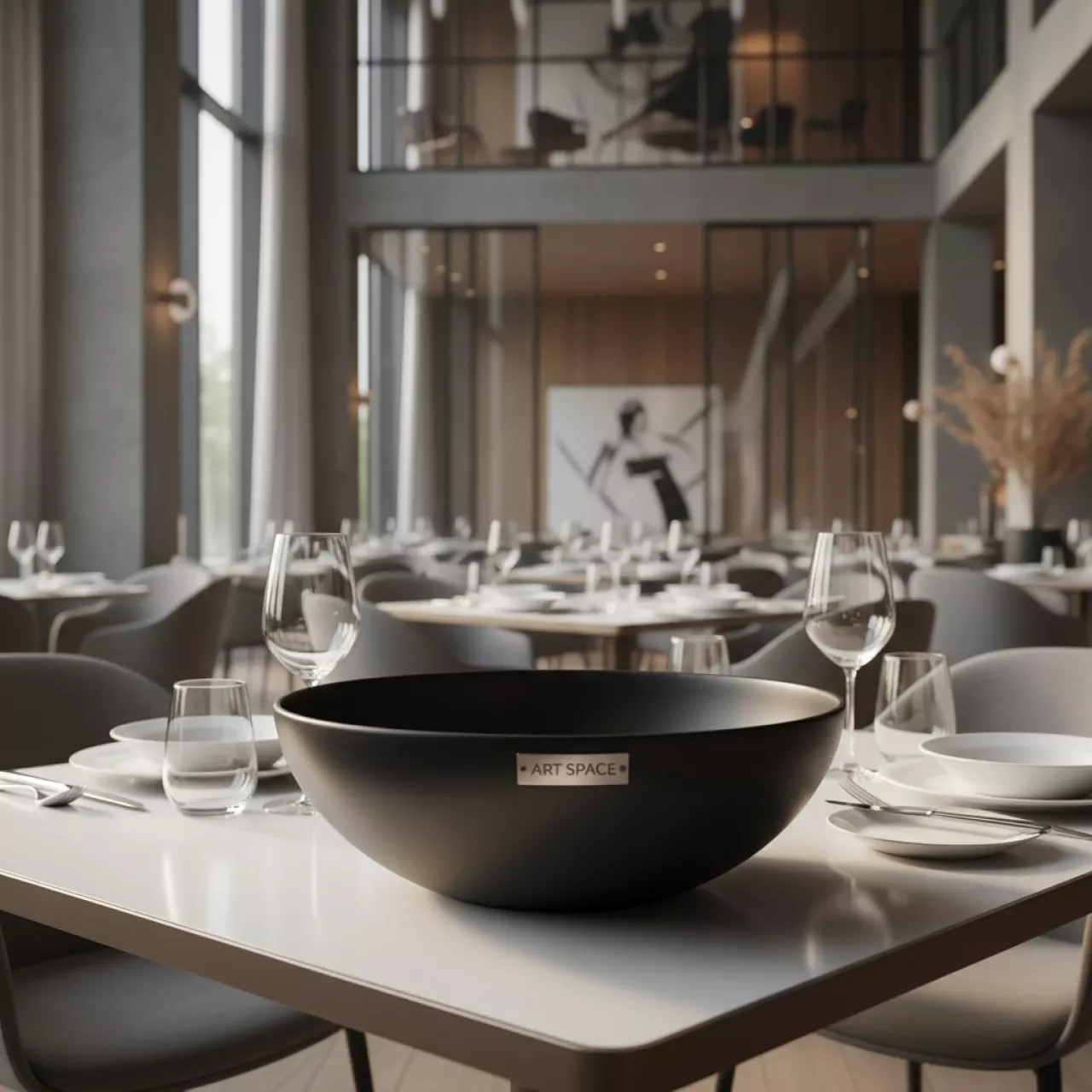 Аренда Салатник черный Arcoroc 1,6 л 26 см в Mercure Сочи Центр — ART SPACE