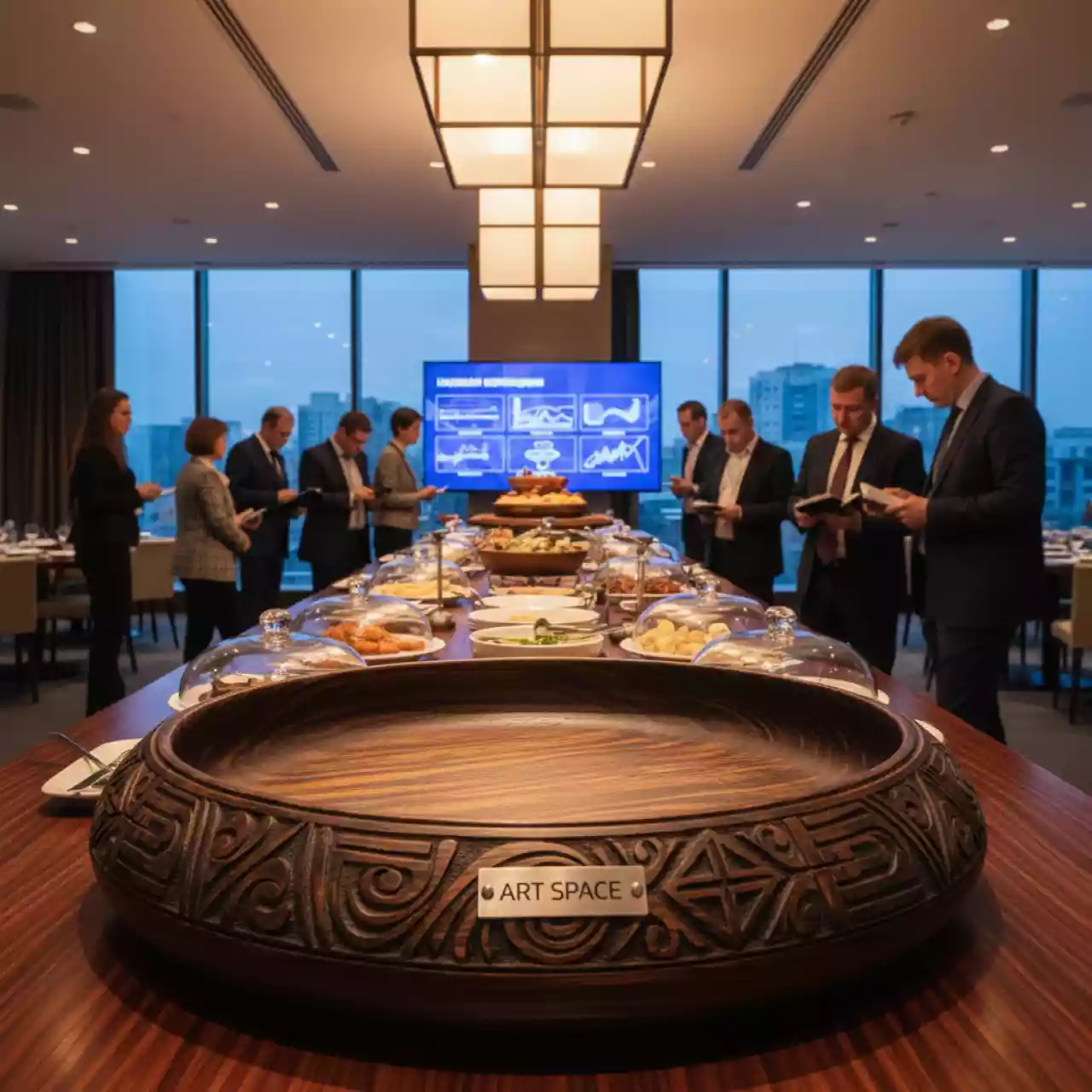 Аренда Салатник для подачи Крузейро резной с обжигом 3,8 л d 280 мм h 120 мм в ресторане «Sanremo» — ART SPACE