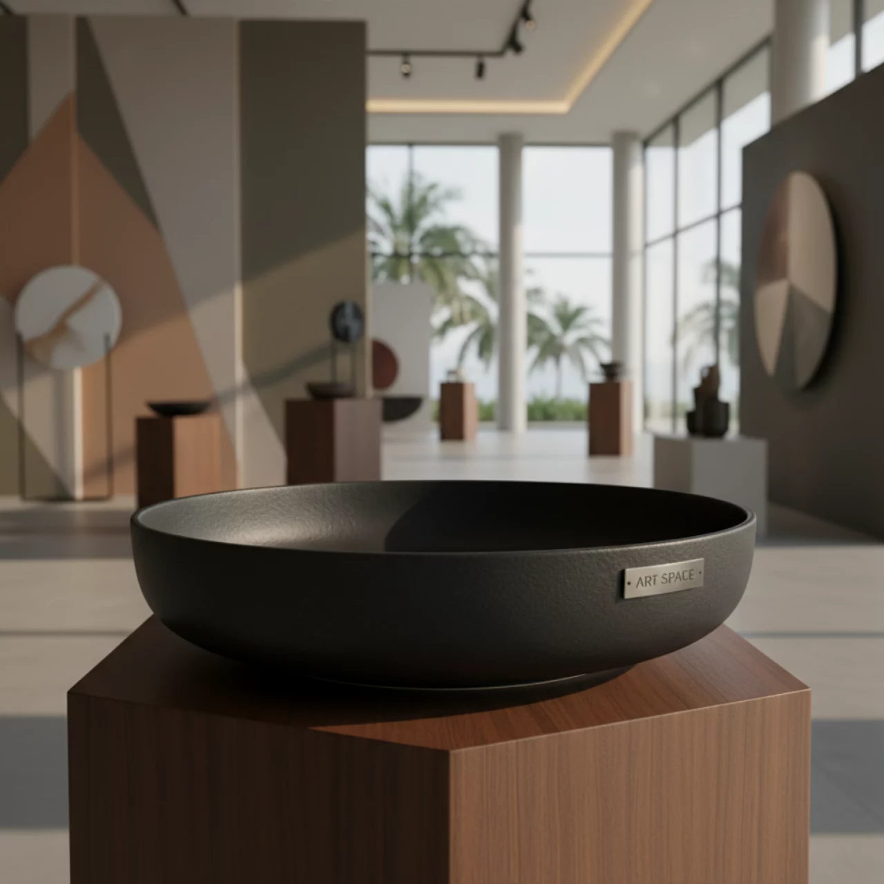 Аренда Салатник Элит Кения чёрный диаметр 240 мм высота 50 мм в комплексе «Дагомыс» — ART SPACE