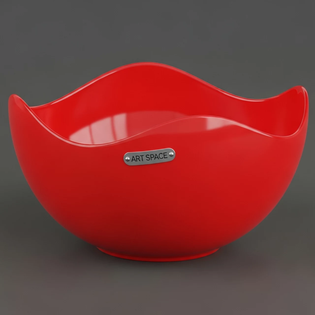 Аренда Салатник фуршетный с волнистым краем красный 330х265х80 мм в ресторане «Баран-Рапан» — ART SPACE