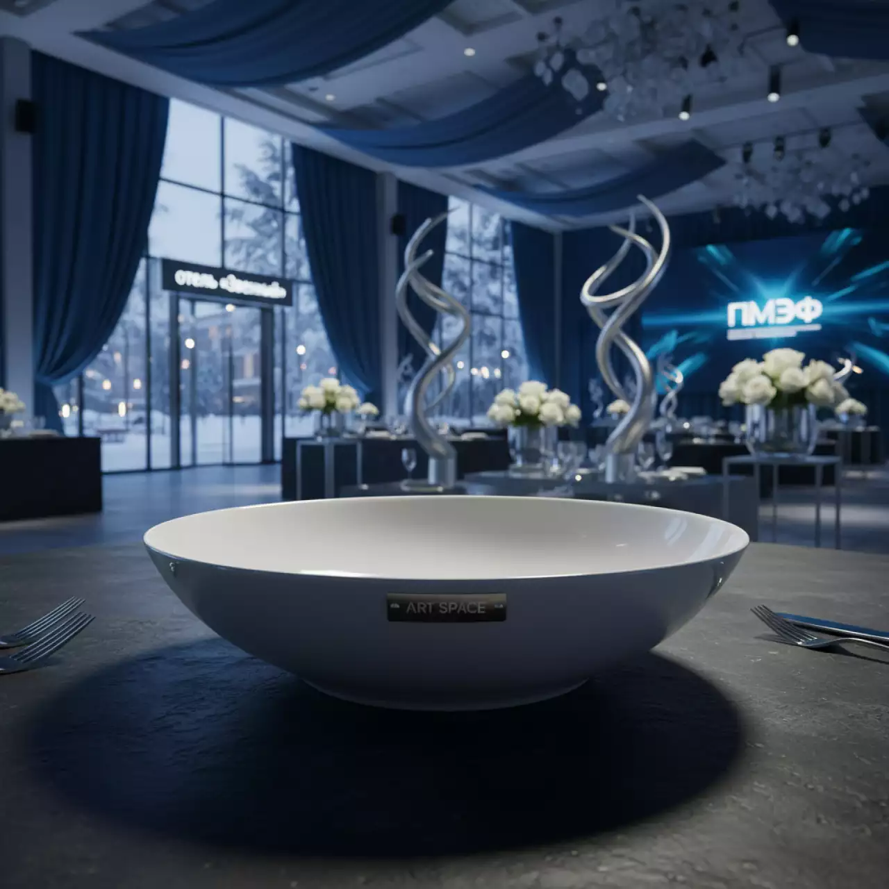 Аренда Салатник круглый D24,5 см H9,5 см 2,5 л в отеле «Звездный» — ART SPACE