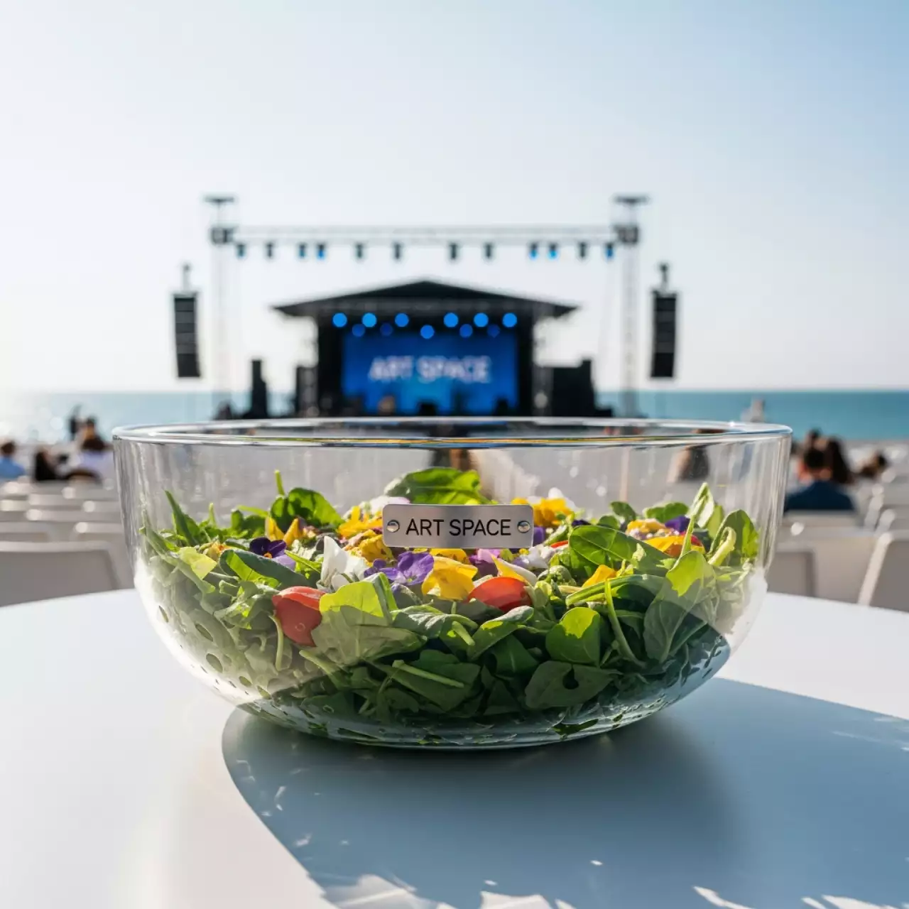 Аренда Салатник круглый диаметр 24,5 см высота 9,5 см объем 2,5 л на пляже «Ривьера» — ART SPACE