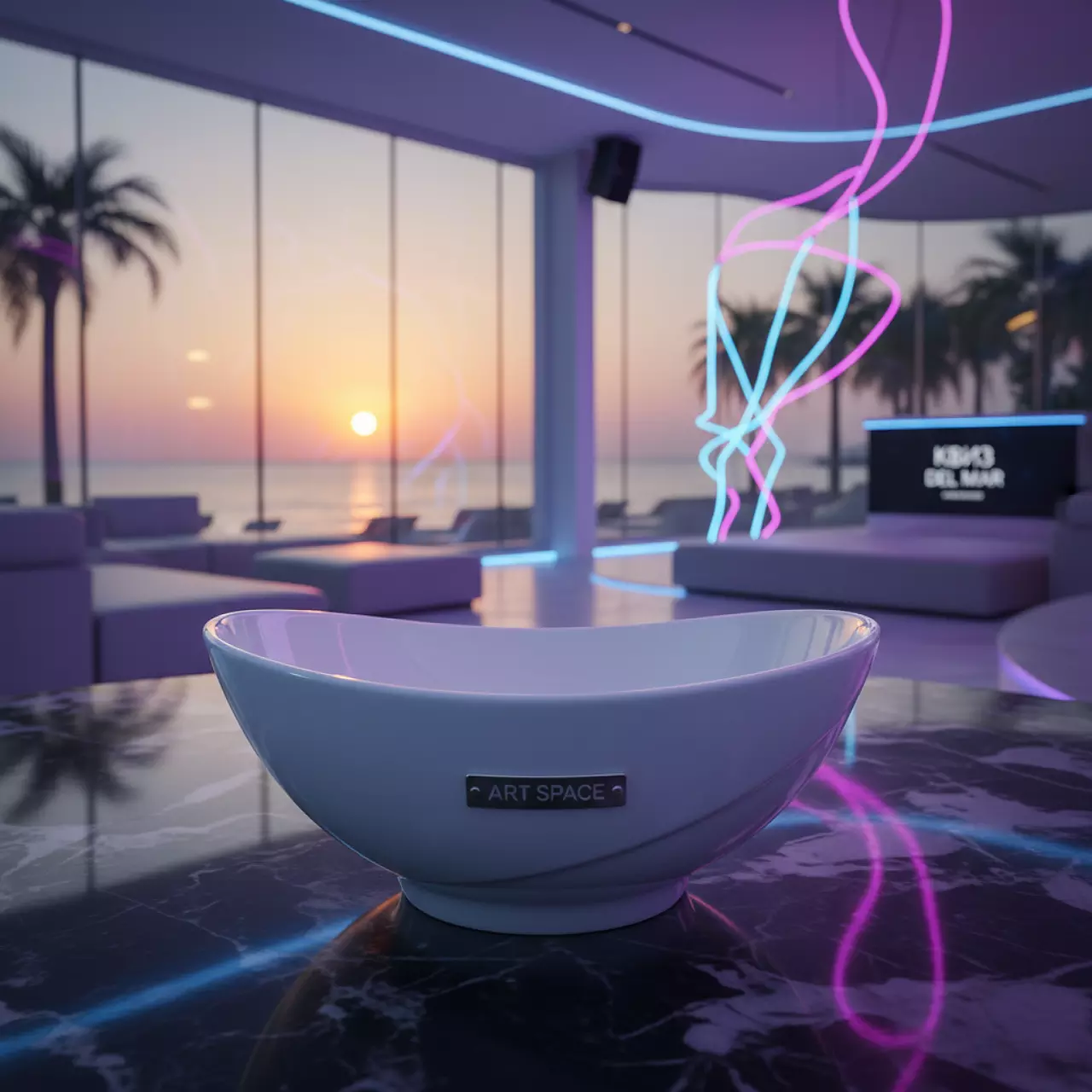 Аренда Салатник NOBLE фарфор 750 мл диаметр 15 см в пляжном клубе Del Mar — ART SPACE