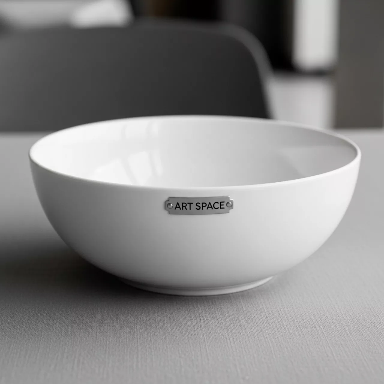 Аренда Салатник Полар фарфор белый 2 л D 24 H 6 см в ОКЦ «Галактика» — ART SPACE