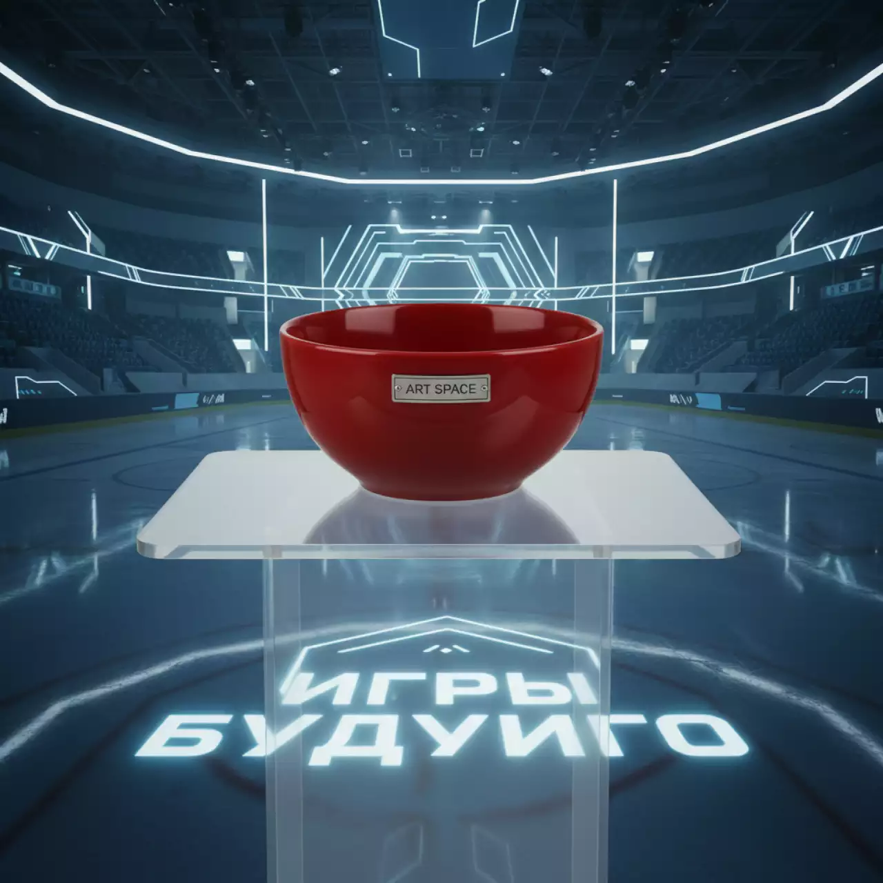Аренда Салатник порционный Porland красный 10 см в ледовой арене «Шайба» — ART SPACE